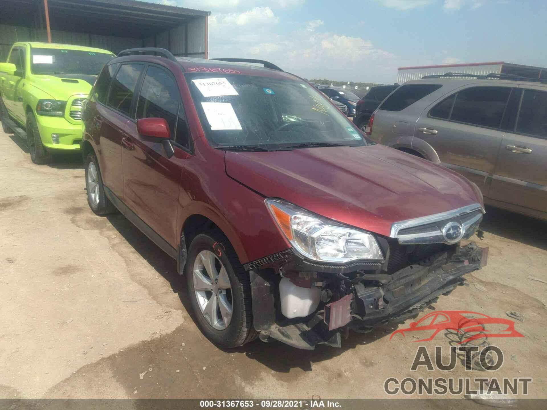 SUBARU FORESTER 2016 - JF2SJADC0GH444850