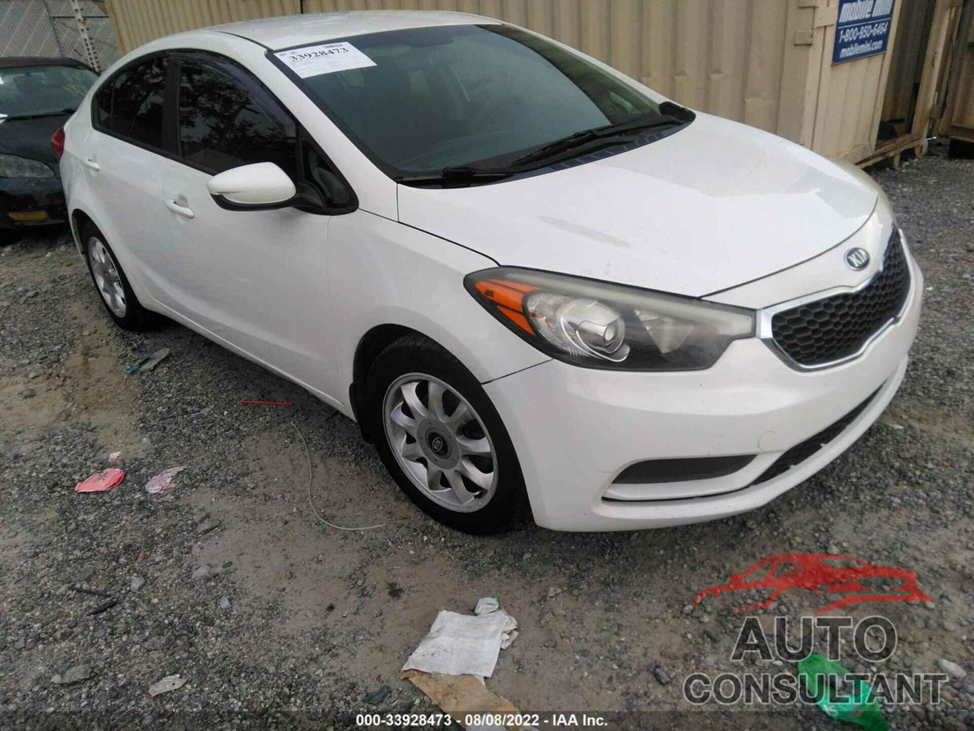 KIA FORTE 2016 - KNAFK4A66G5458702