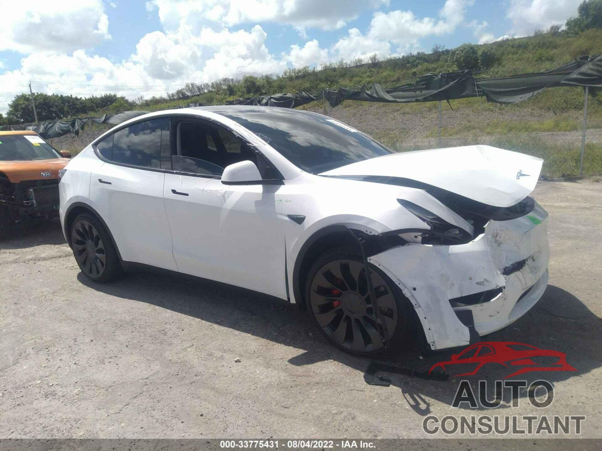 TESLA MODEL Y 2022 - 7SAYGDEF1NF397636