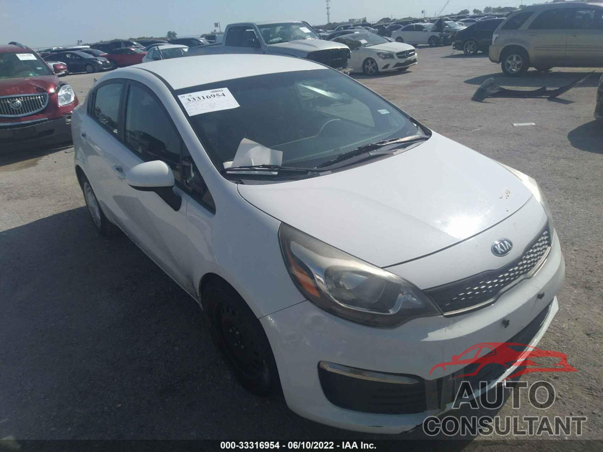 KIA RIO 2016 - KNADM4A37G6565615