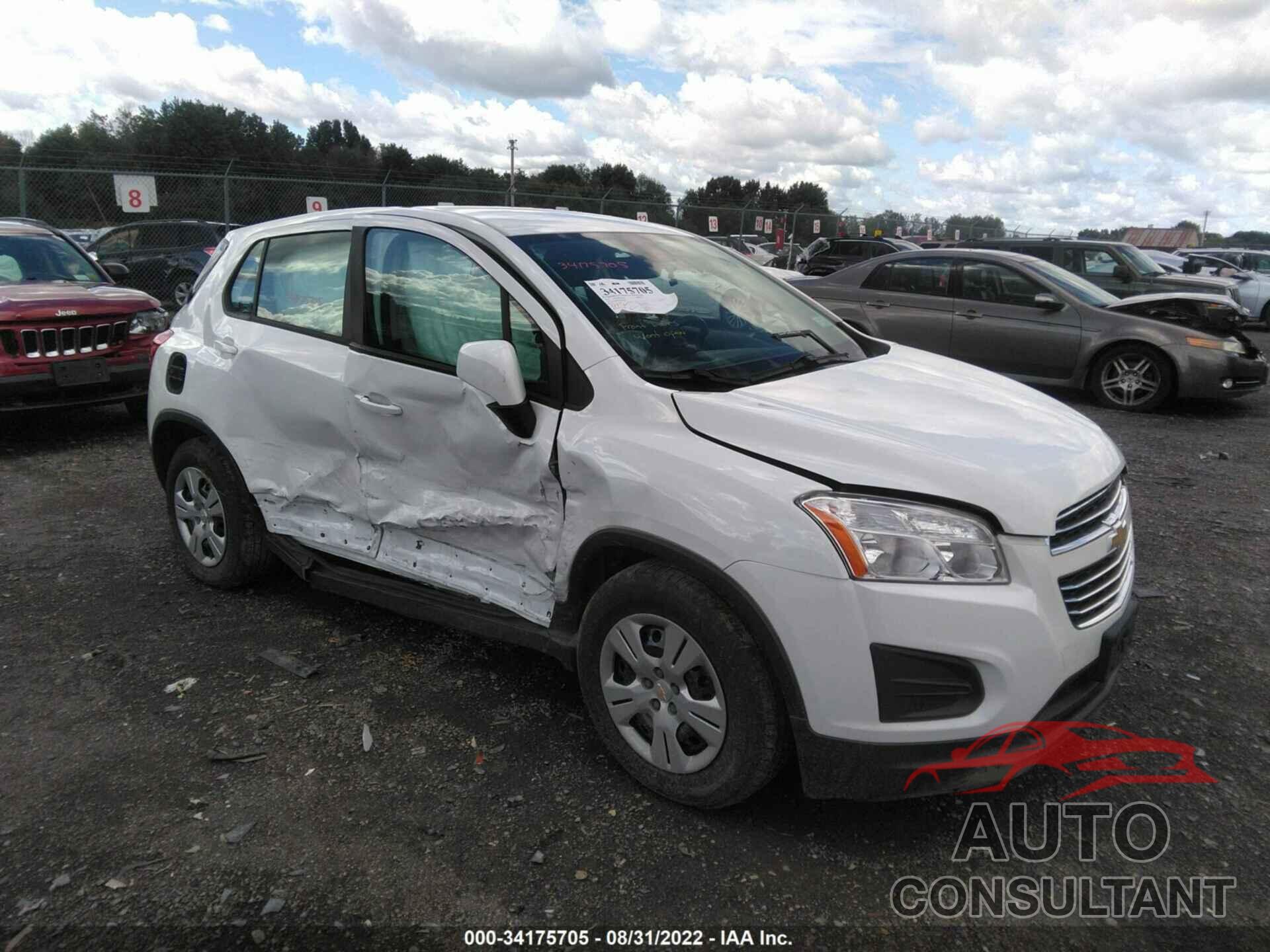 CHEVROLET TRAX 2016 - KL7CJKSB7GB762208