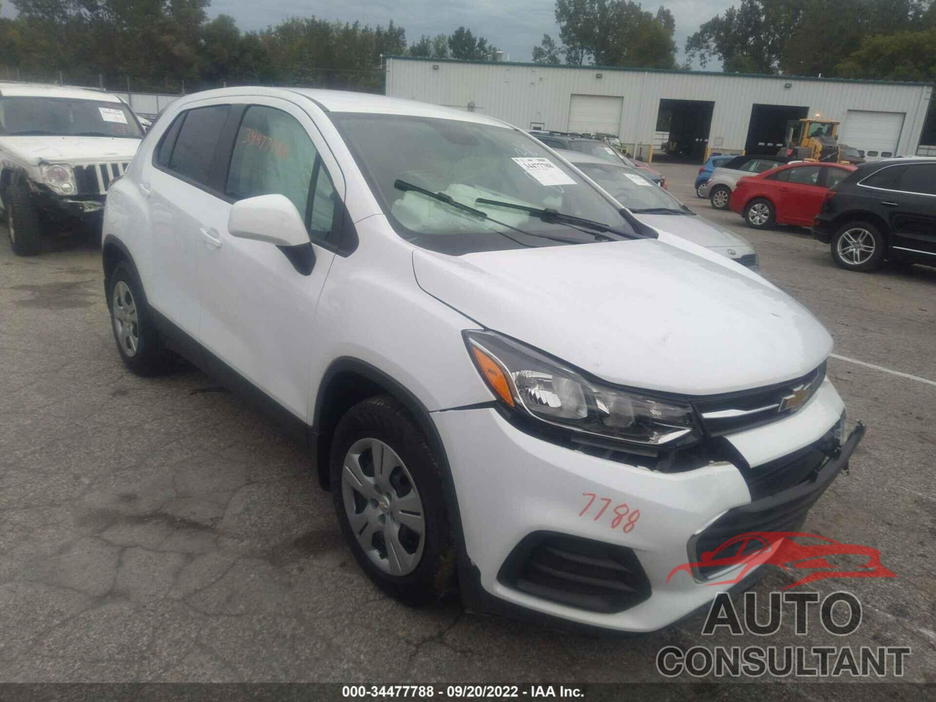 CHEVROLET TRAX 2019 - 3GNCJKSB5KL186636