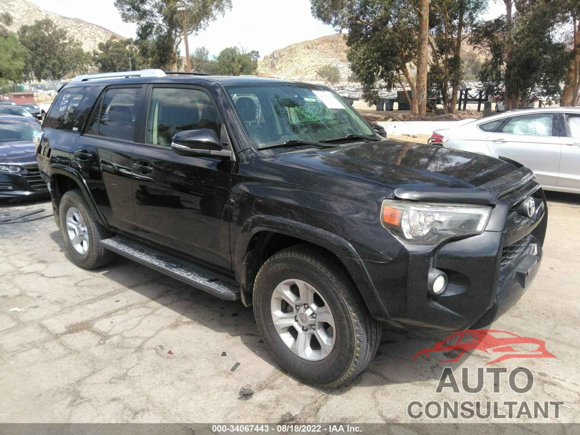 TOYOTA 4RUNNER 2017 - JTEBU5JR9H5448920