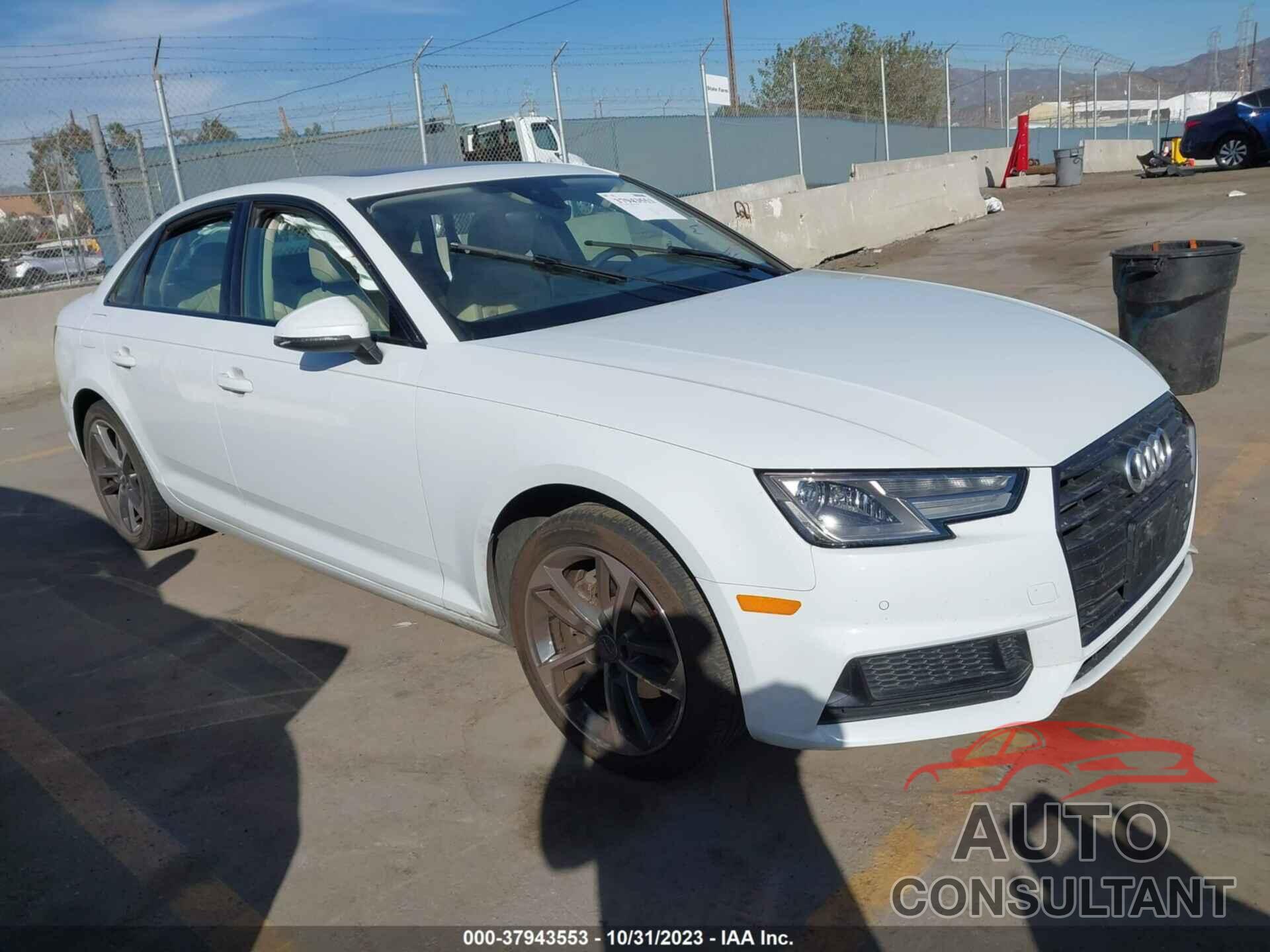 AUDI A4 2019 - WAUGMAF44KN014652