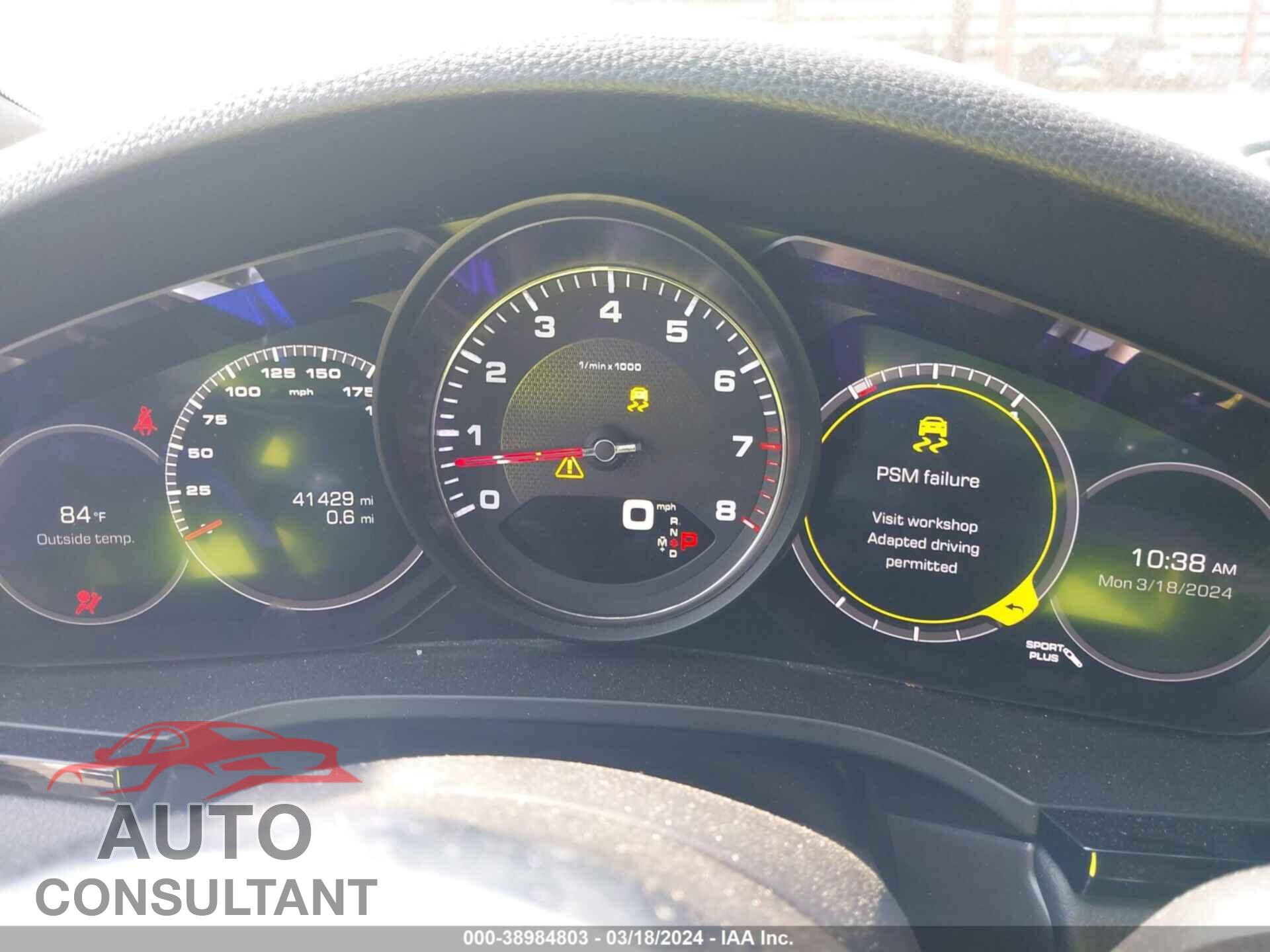 PORSCHE CAYENNE 2019 - WP1AB2AY4KDA65023