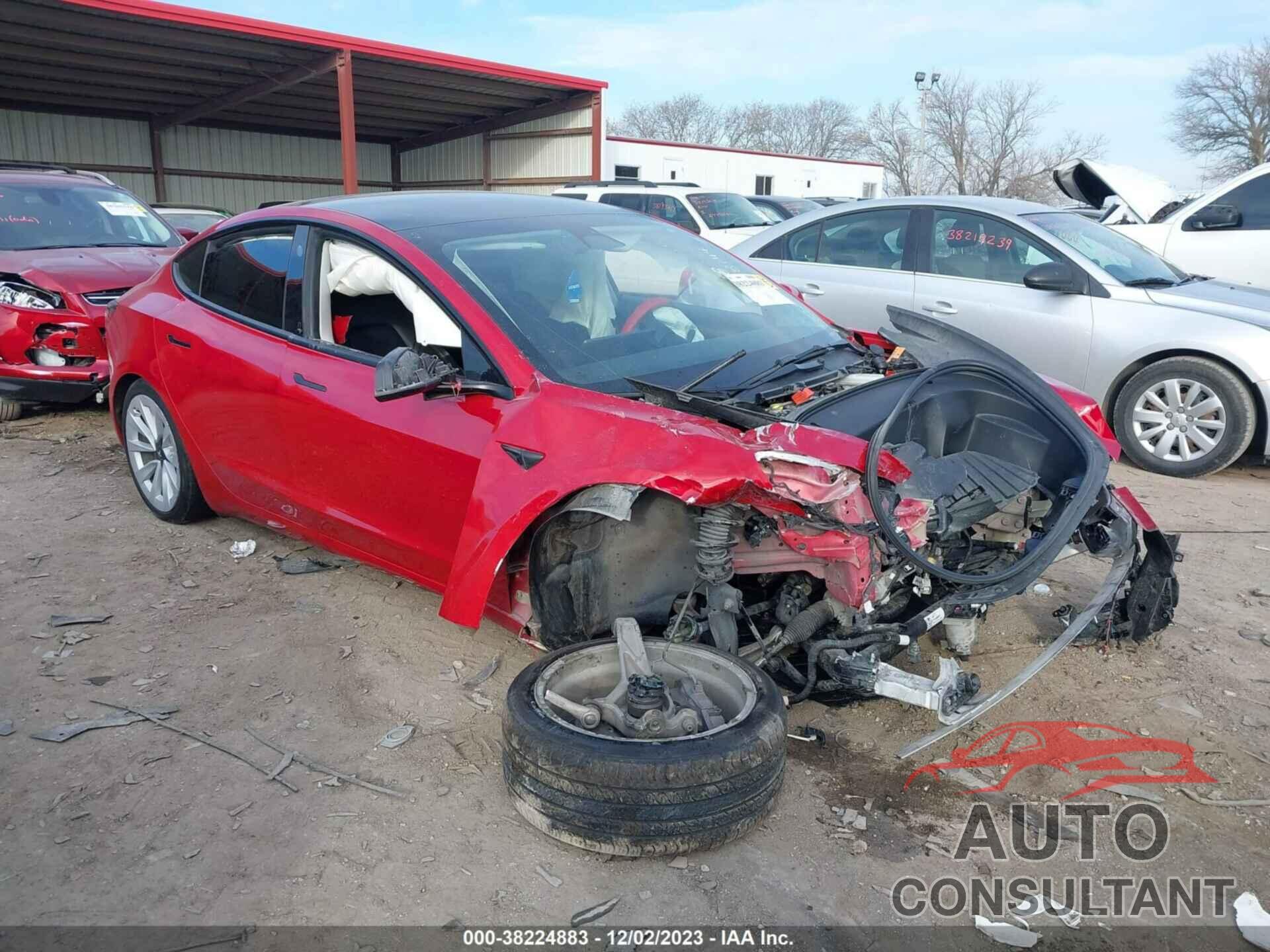 TESLA MODEL 3 2022 - 5YJ3E1EB0NF103541
