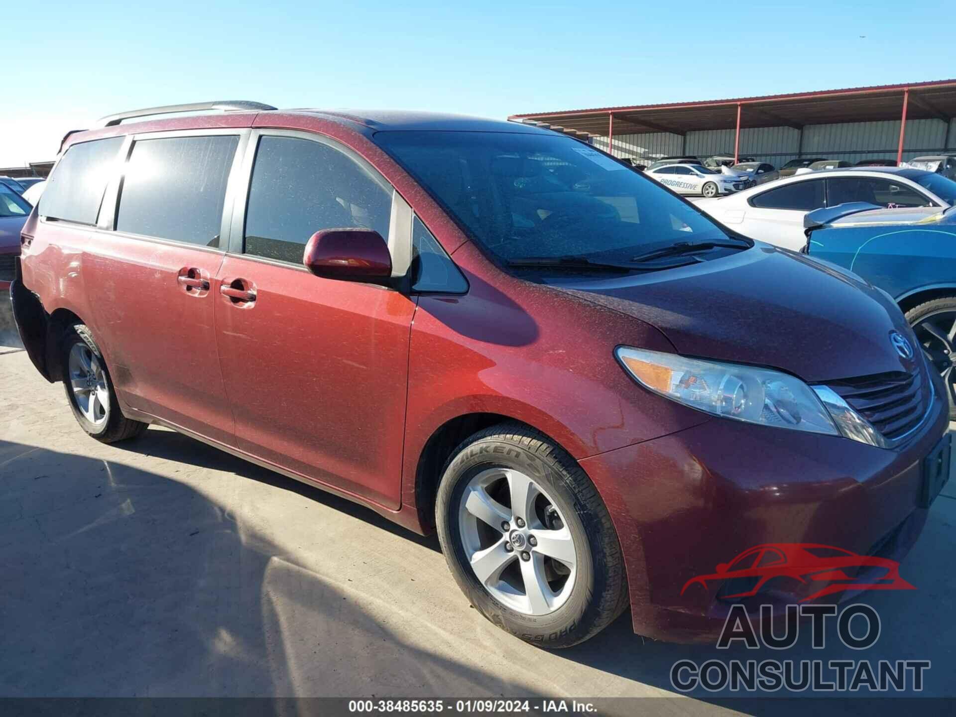 TOYOTA SIENNA 2017 - 5TDKZ3DC8HS786501