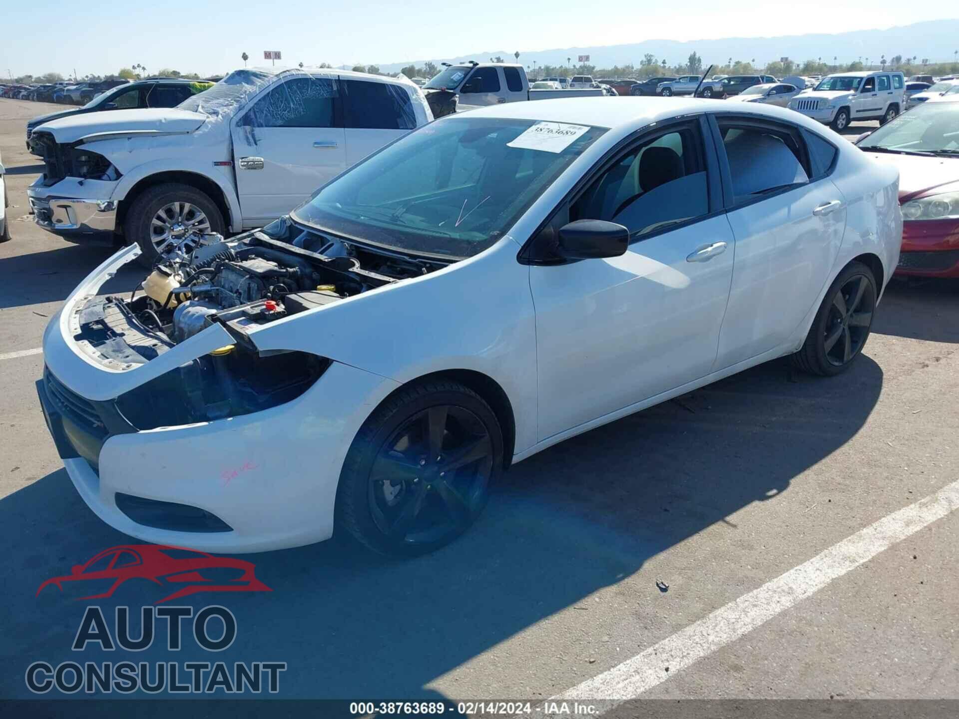 DODGE DART 2016 - 1C3CDFBBXGD578892