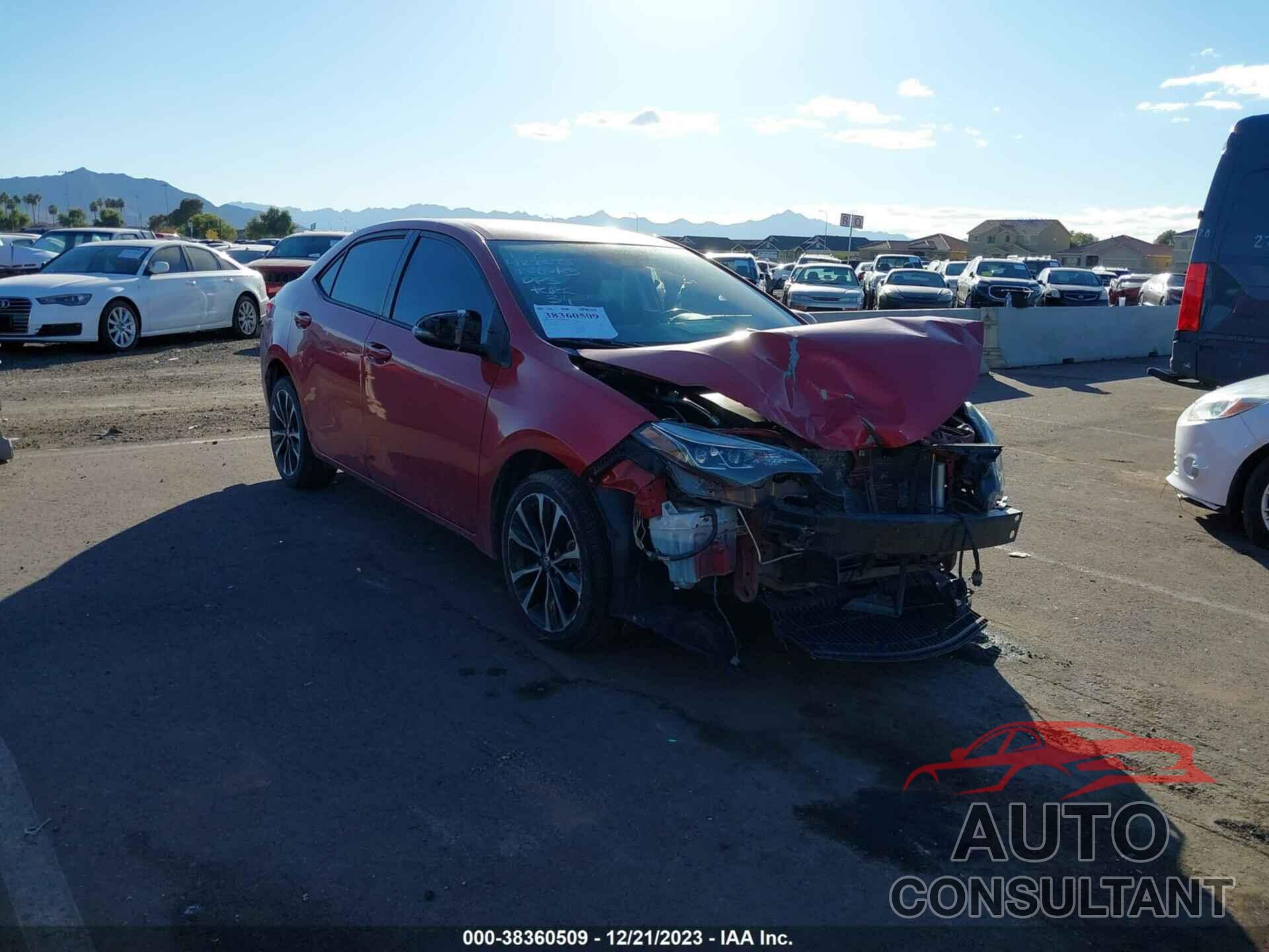 TOYOTA COROLLA 2017 - 5YFBURHE3HP626614