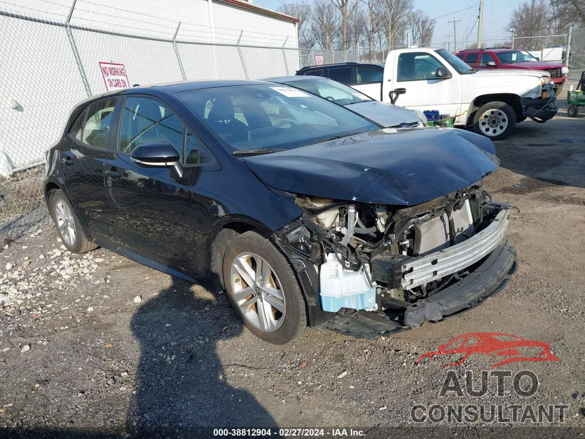 TOYOTA COROLLA 2019 - JTNK4RBE8K3019905