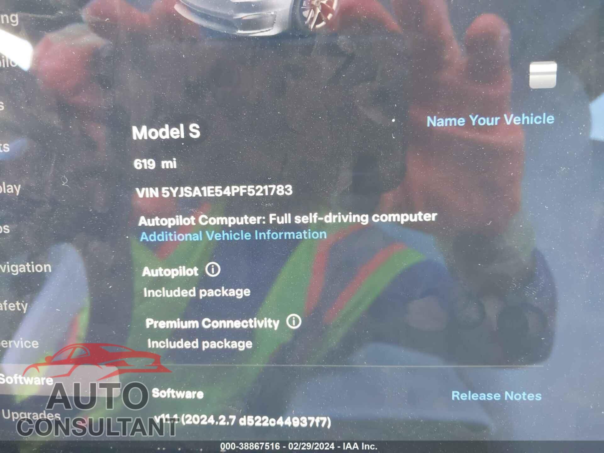 TESLA MODEL S 2023 - 5YJSA1E54PF521783