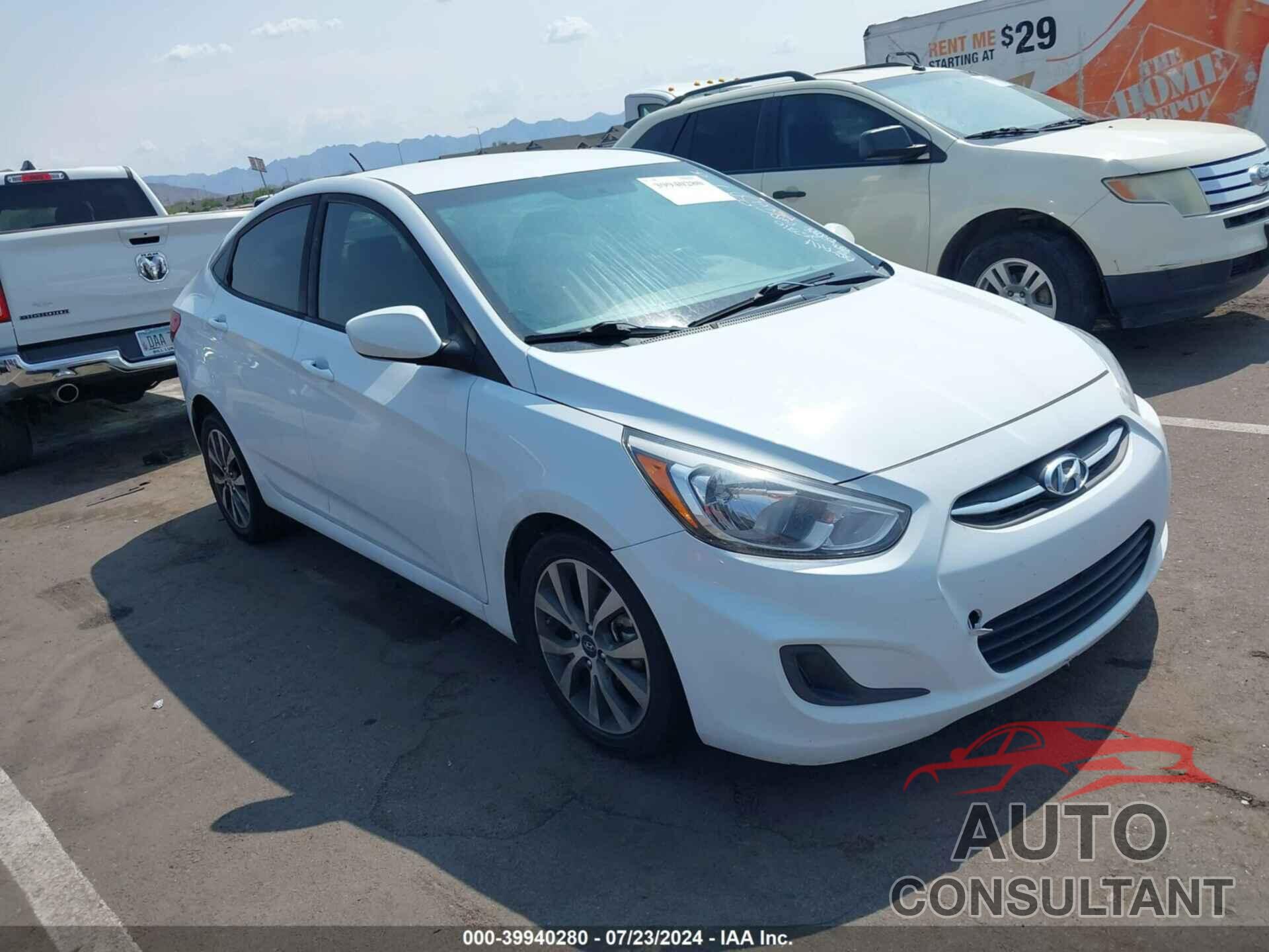 HYUNDAI ACCENT 2017 - KMHCT4AE1HU253916