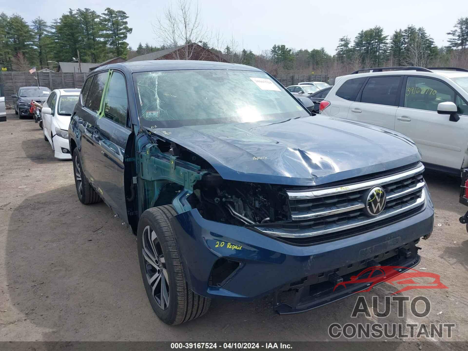 VOLKSWAGEN ATLAS 2022 - 1V2BR2CA1NC540900