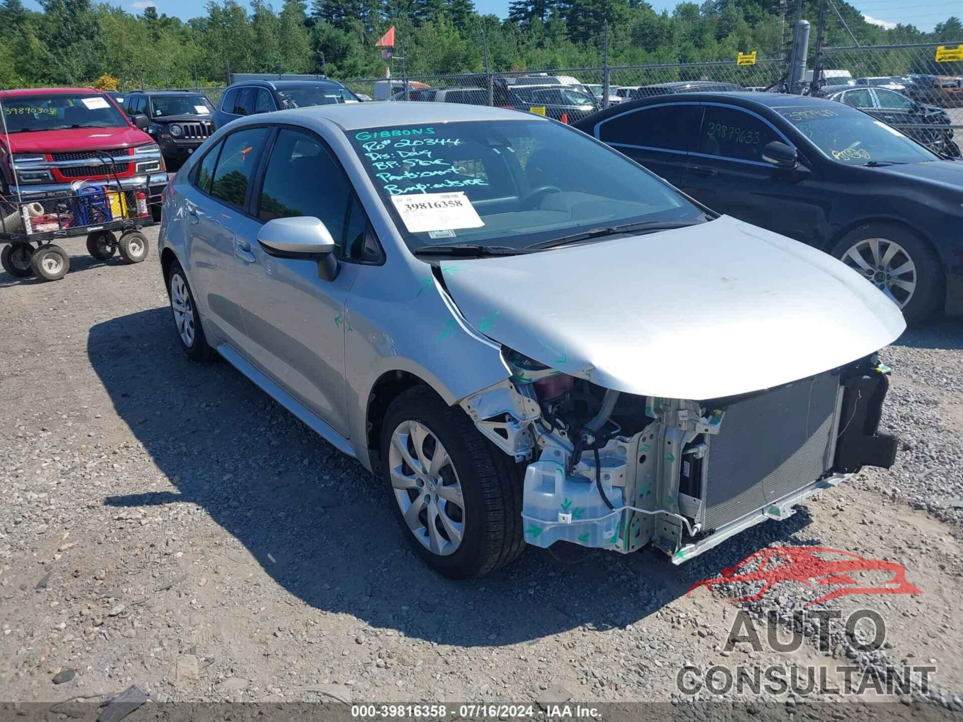 TOYOTA COROLLA 2020 - JTDEPRAE0LJ109153