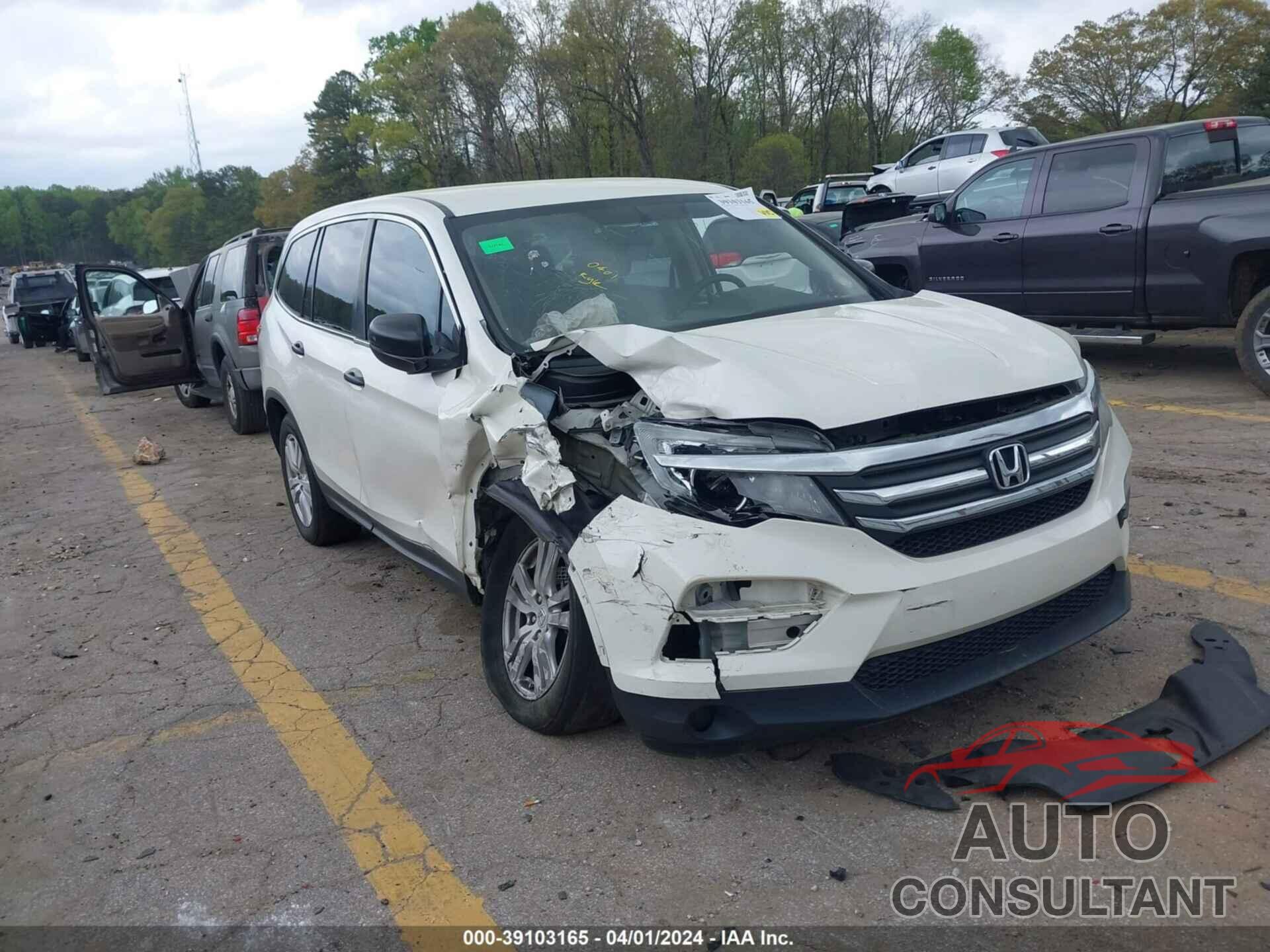 HONDA PILOT 2017 - 5FNYF5H1XHB027988