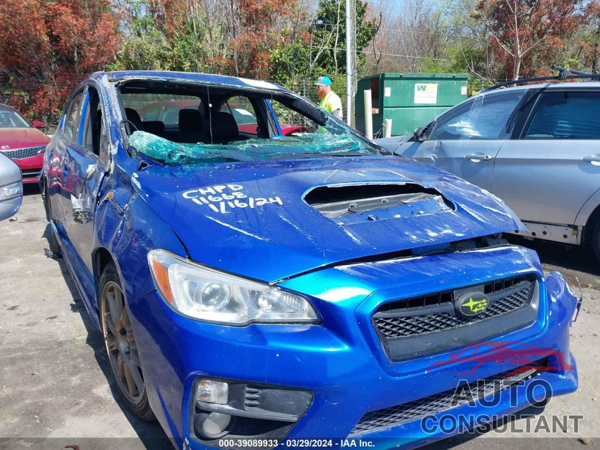 SUBARU WRX 2016 - JF1VA1E6XG8829083
