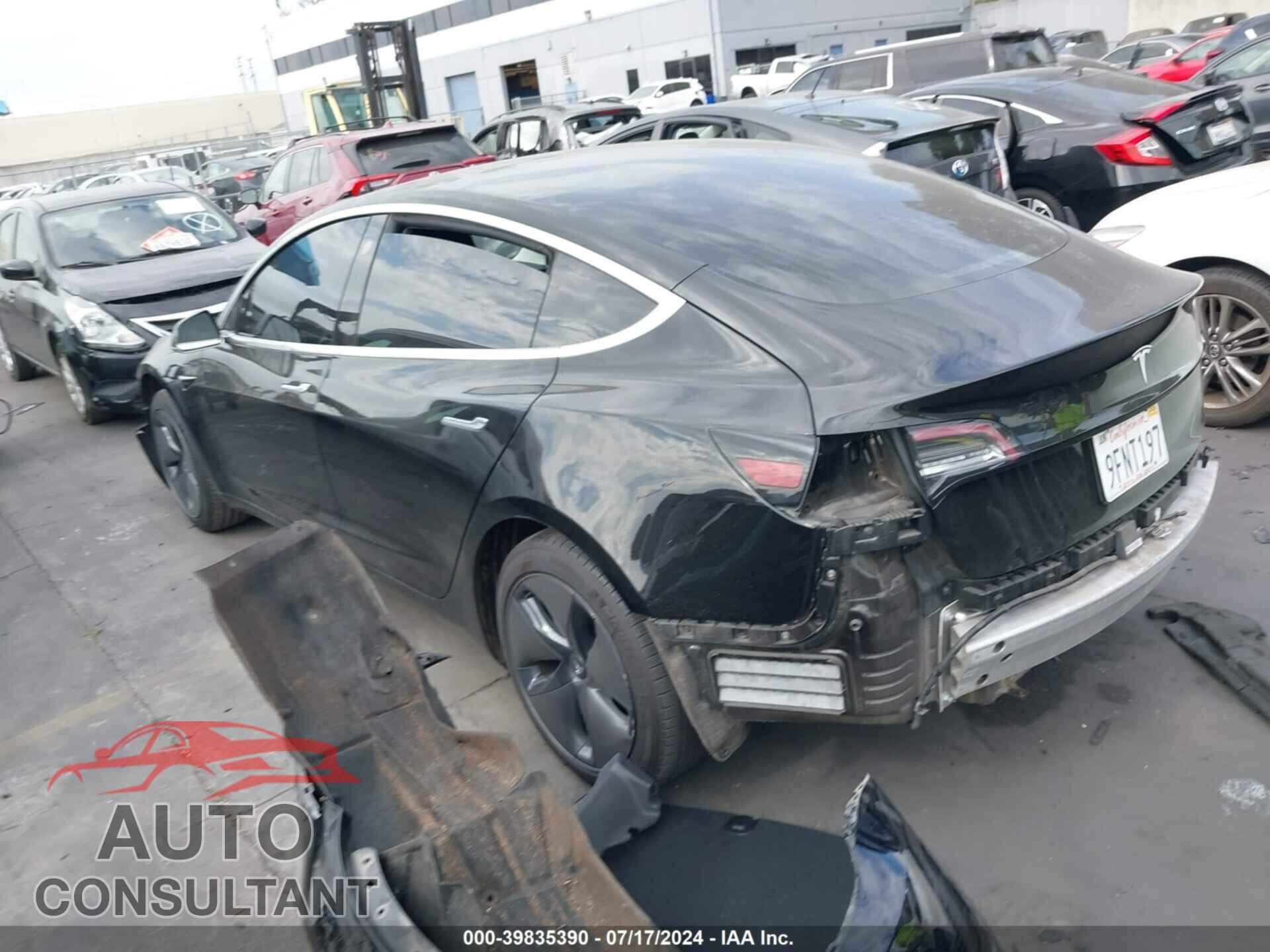 TESLA MODEL 3 2019 - 5YJ3E1EAXKF398750