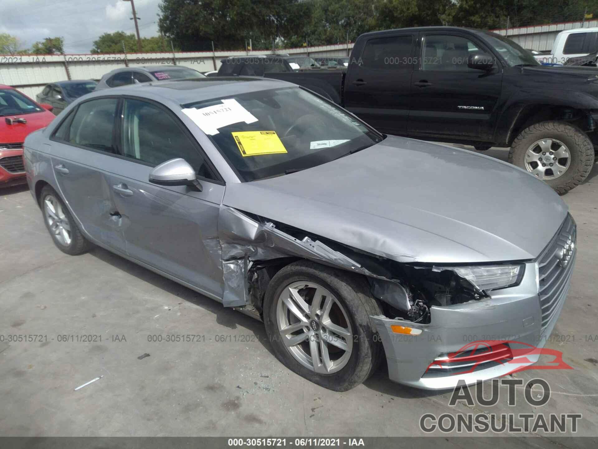 AUDI A4 2017 - WAUANAF44HN027137