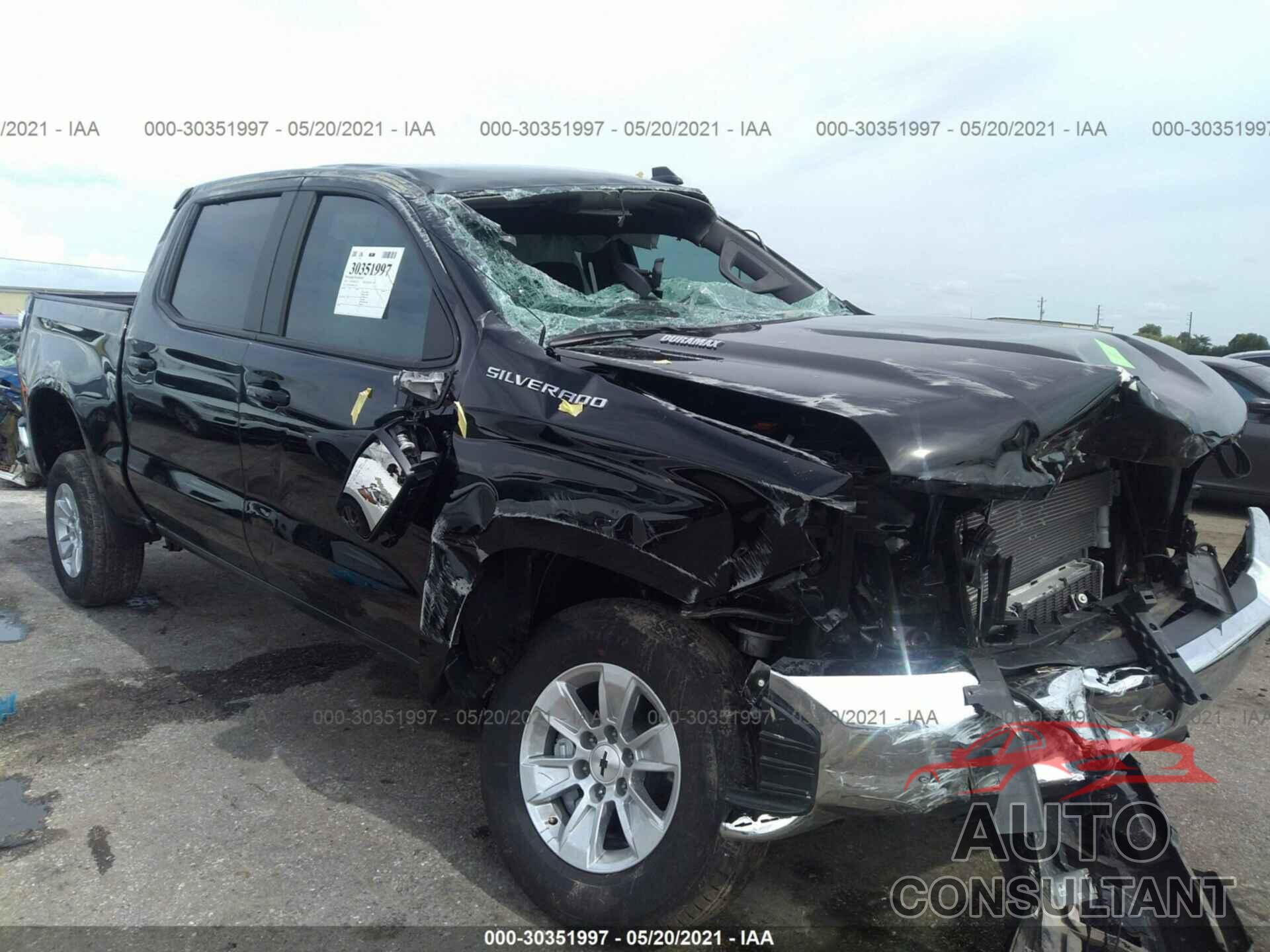 CHEVROLET SILVERADO 1500 2021 - 3GCPWCET6MG195122