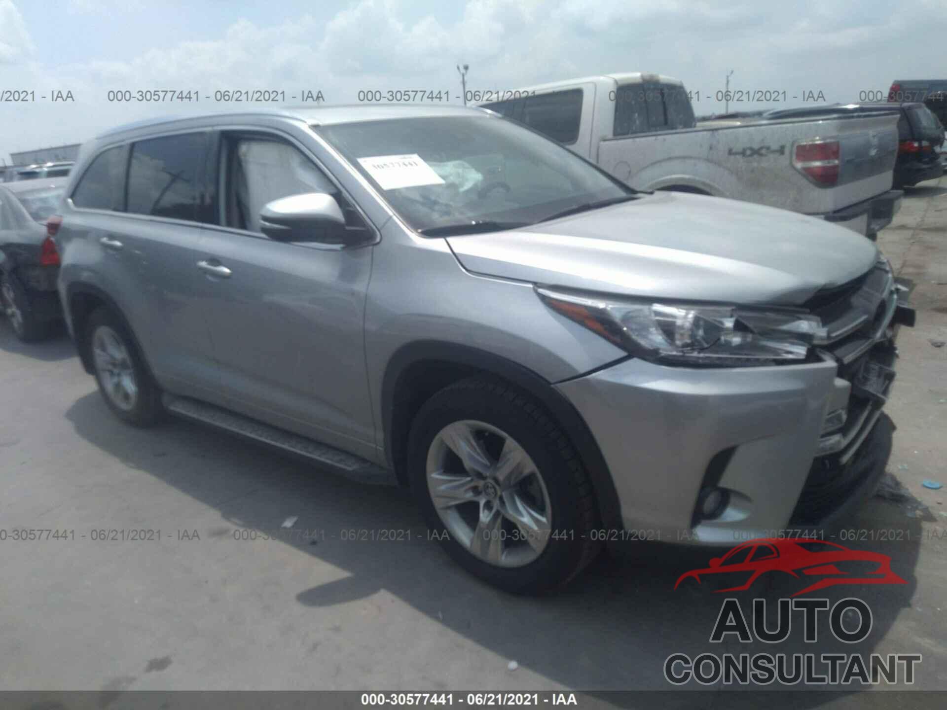 TOYOTA HIGHLANDER 2018 - 5TDDZRFHXJS854386