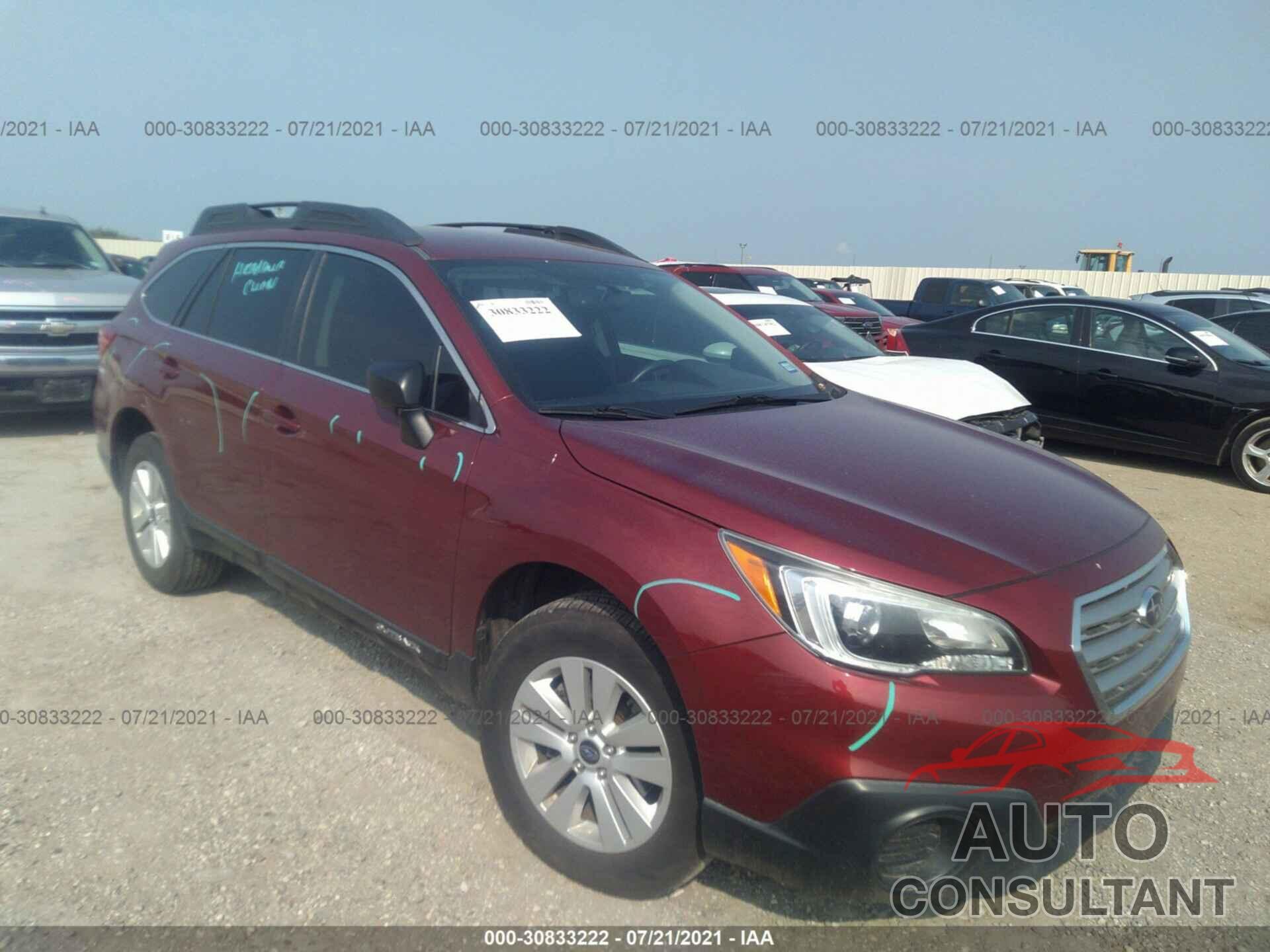 SUBARU OUTBACK 2017 - 4S4BSAAC6H3290252