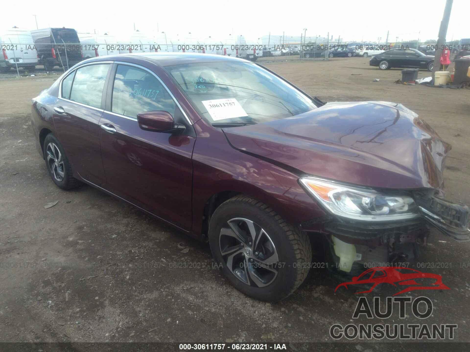 HONDA ACCORD SEDAN 2016 - 1HGCR2F3XGA222986