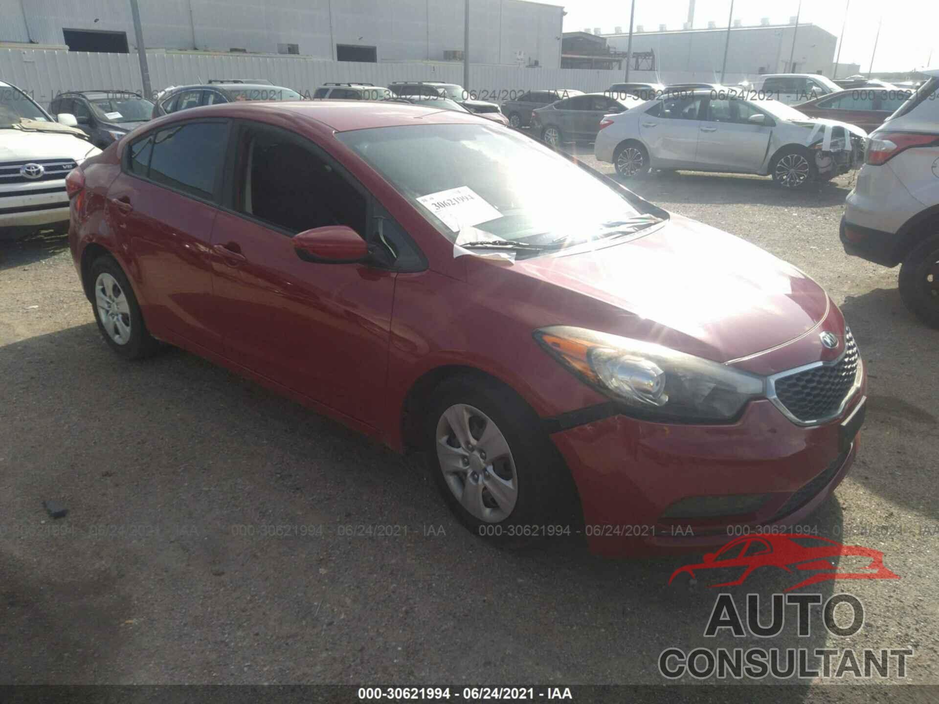 KIA FORTE 2016 - KNAFK4A60G5584618