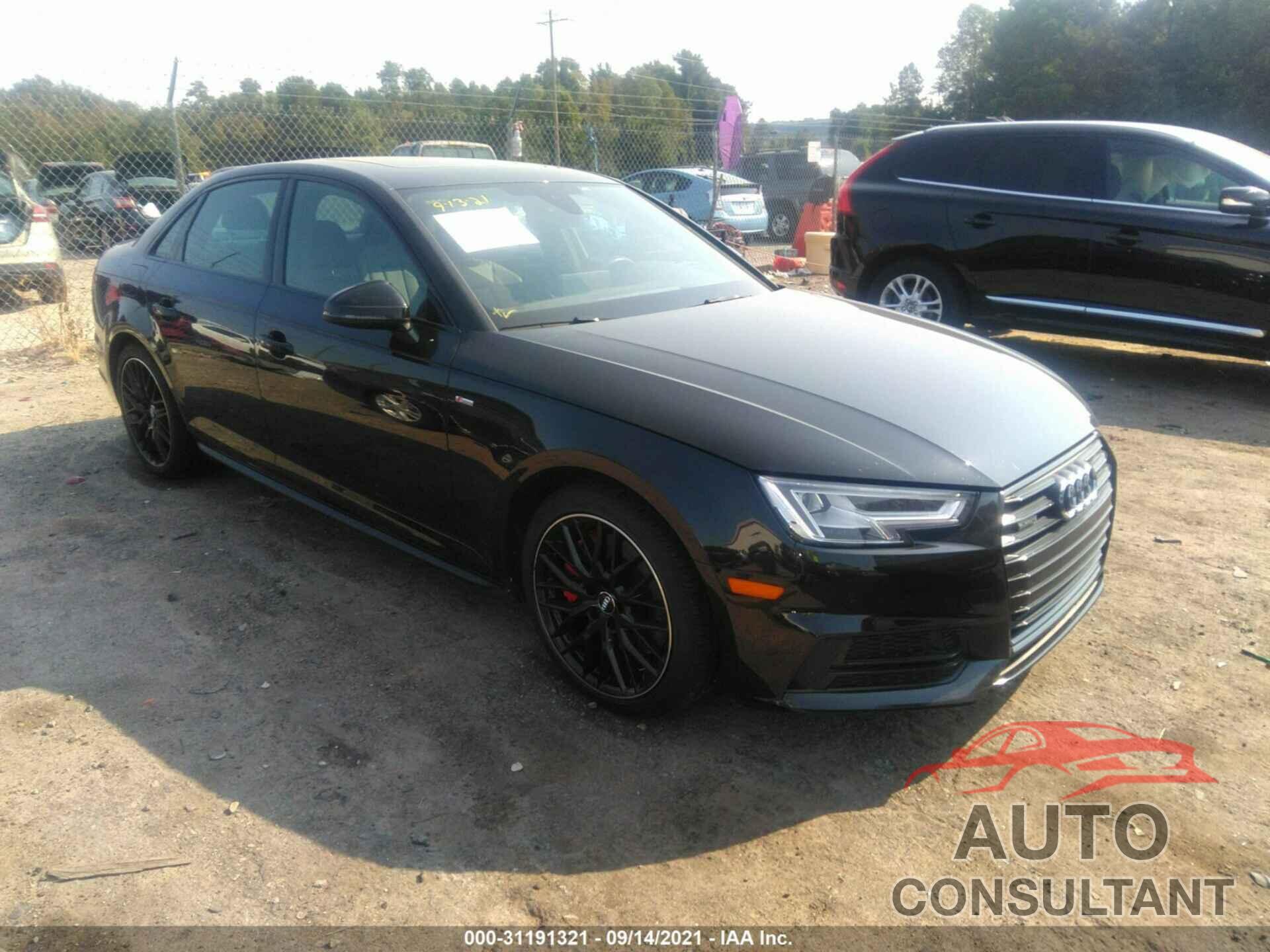 AUDI A4 2018 - WAUENAF46JA044956