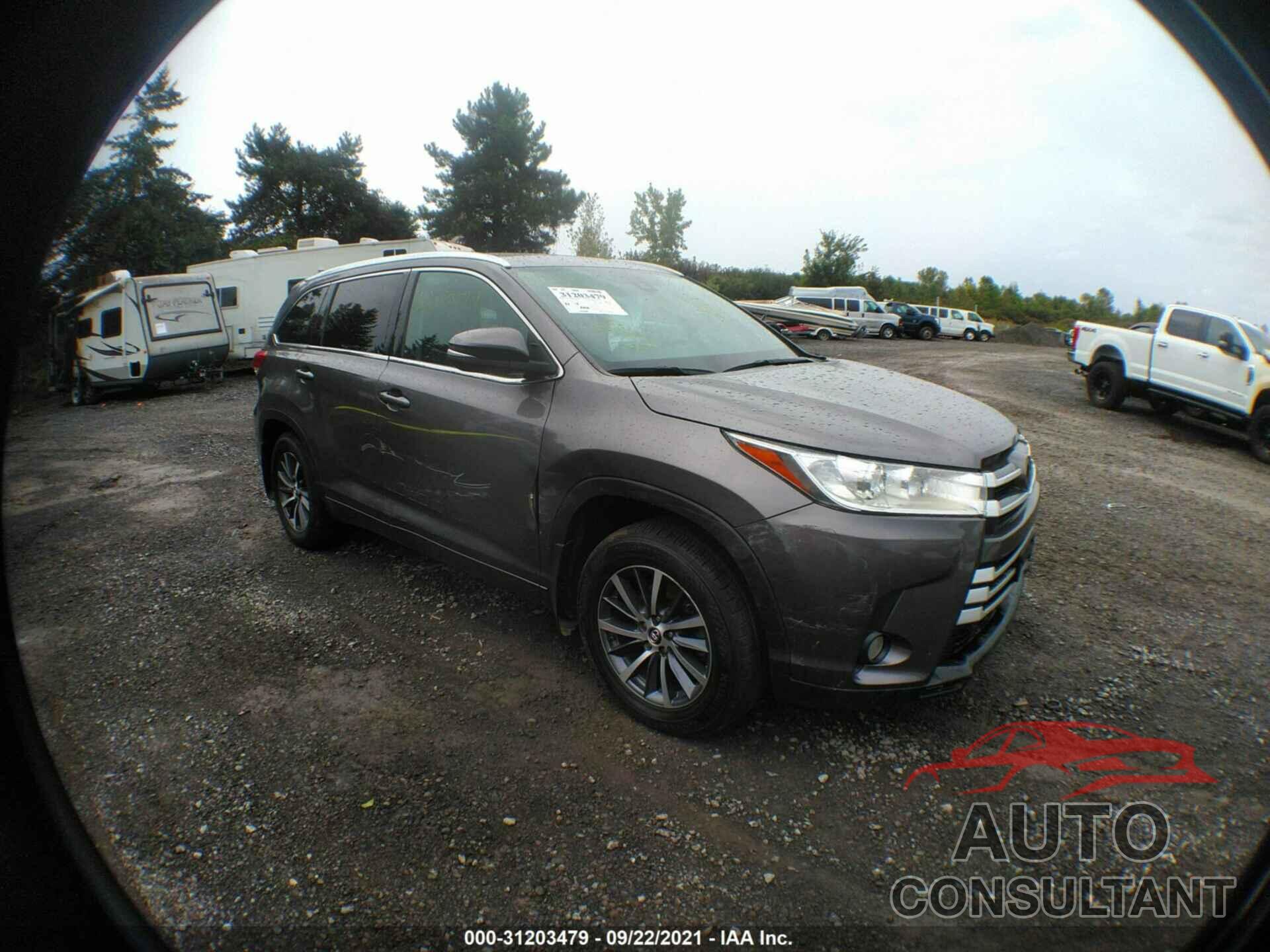 TOYOTA HIGHLANDER 2017 - 5TDJZRFH5HS474840