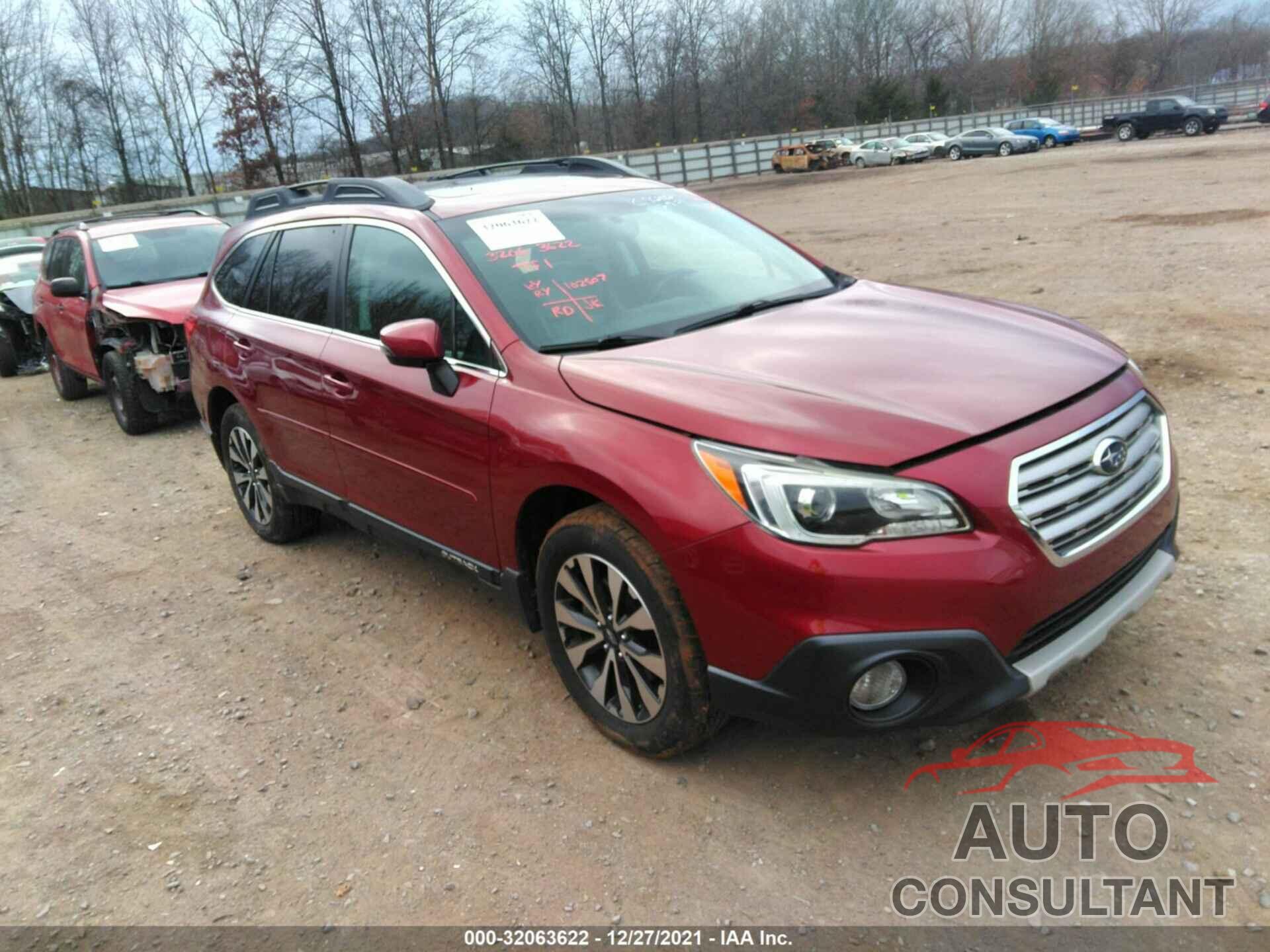 SUBARU OUTBACK 2016 - 4S4BSBLC7G3230790