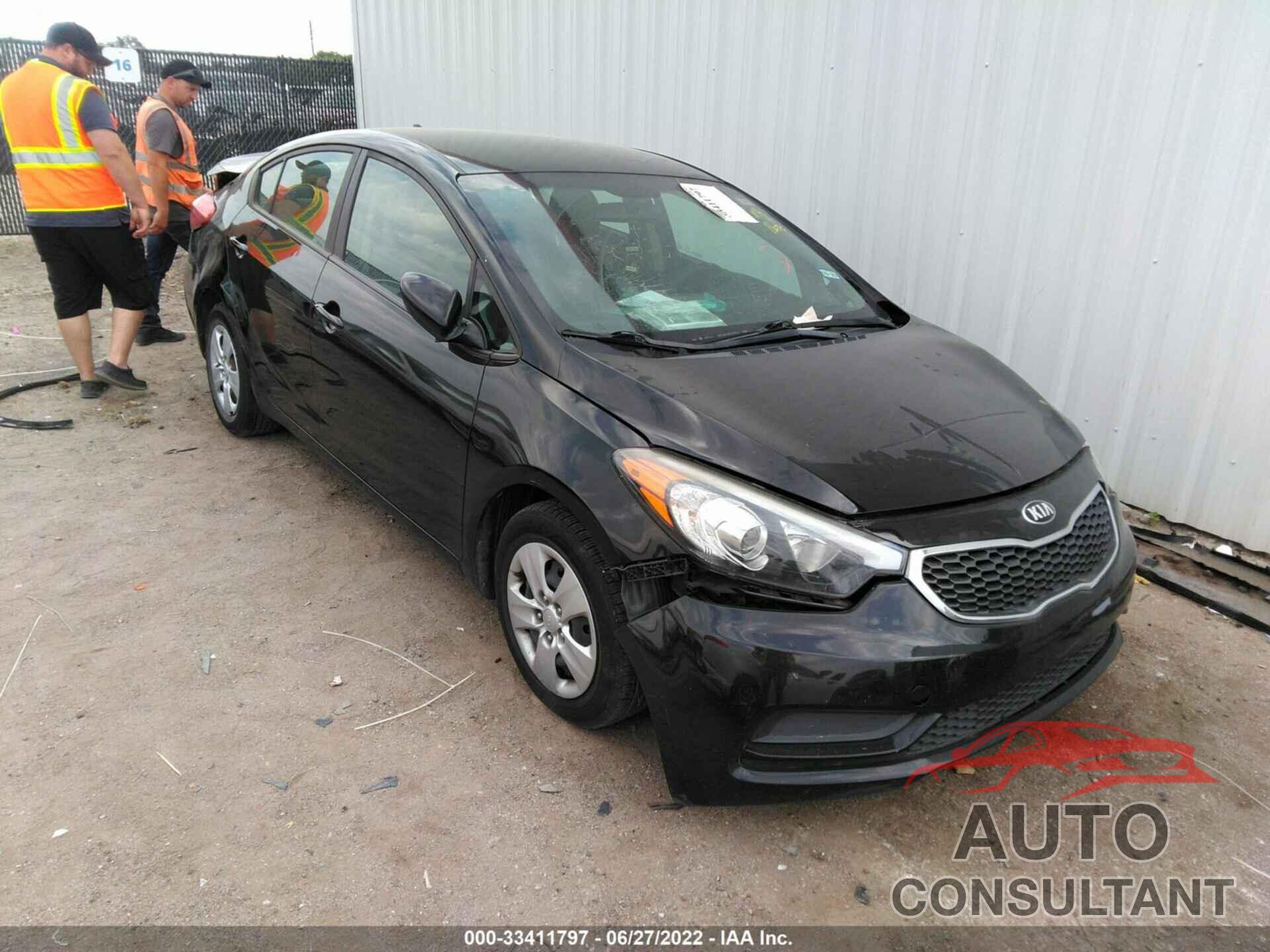 KIA FORTE 2016 - KNAFK4A60G5540845