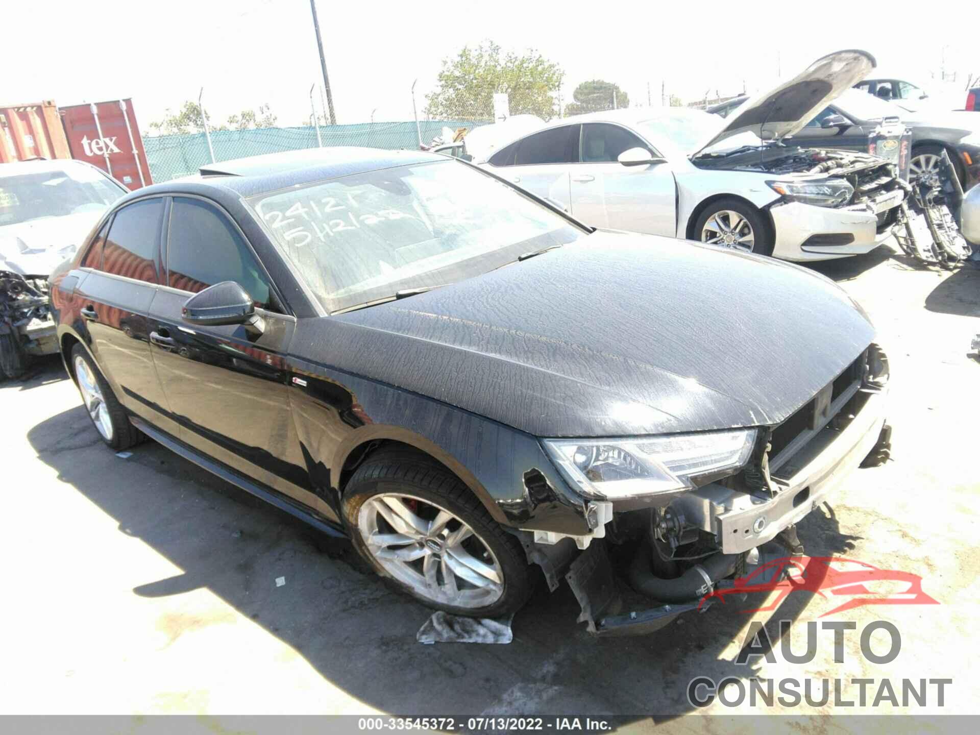 AUDI A4 2017 - WAUKMAF42HN043960