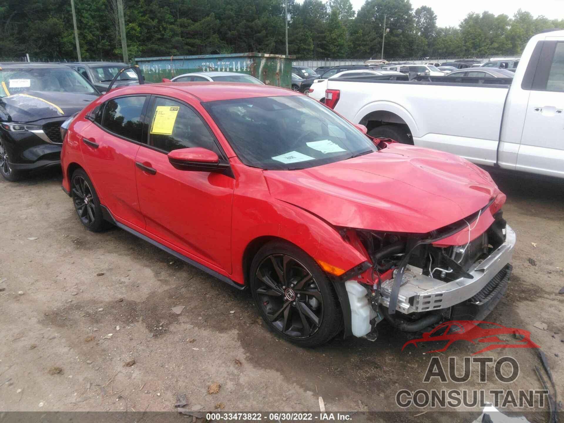 HONDA CIVIC HATCHBACK 2019 - SHHFK7H48KU213169