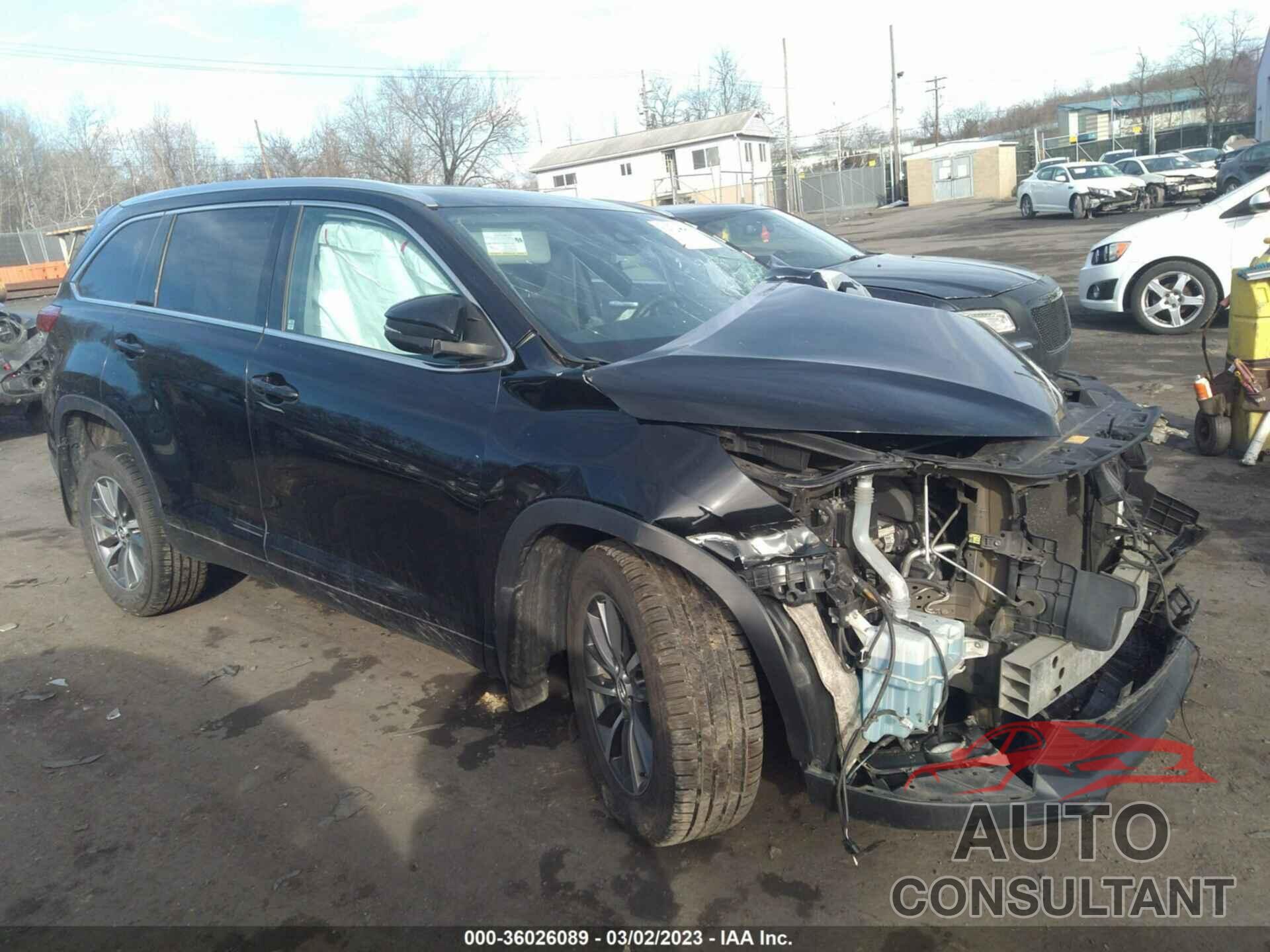 TOYOTA HIGHLANDER 2017 - 5TDJZRFH4HS434863