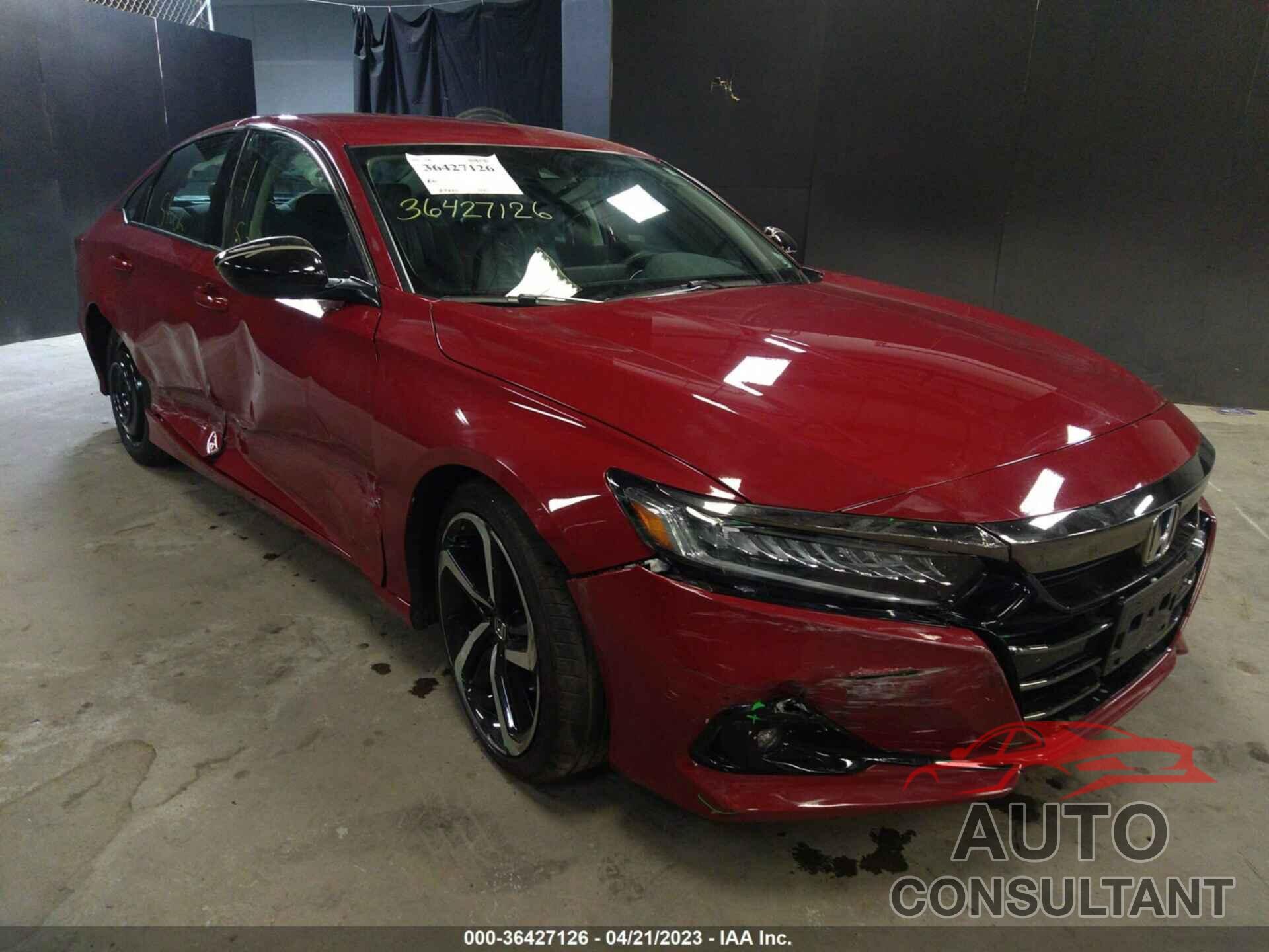 HONDA ACCORD 2021 - 1HGCV1F42MA091403