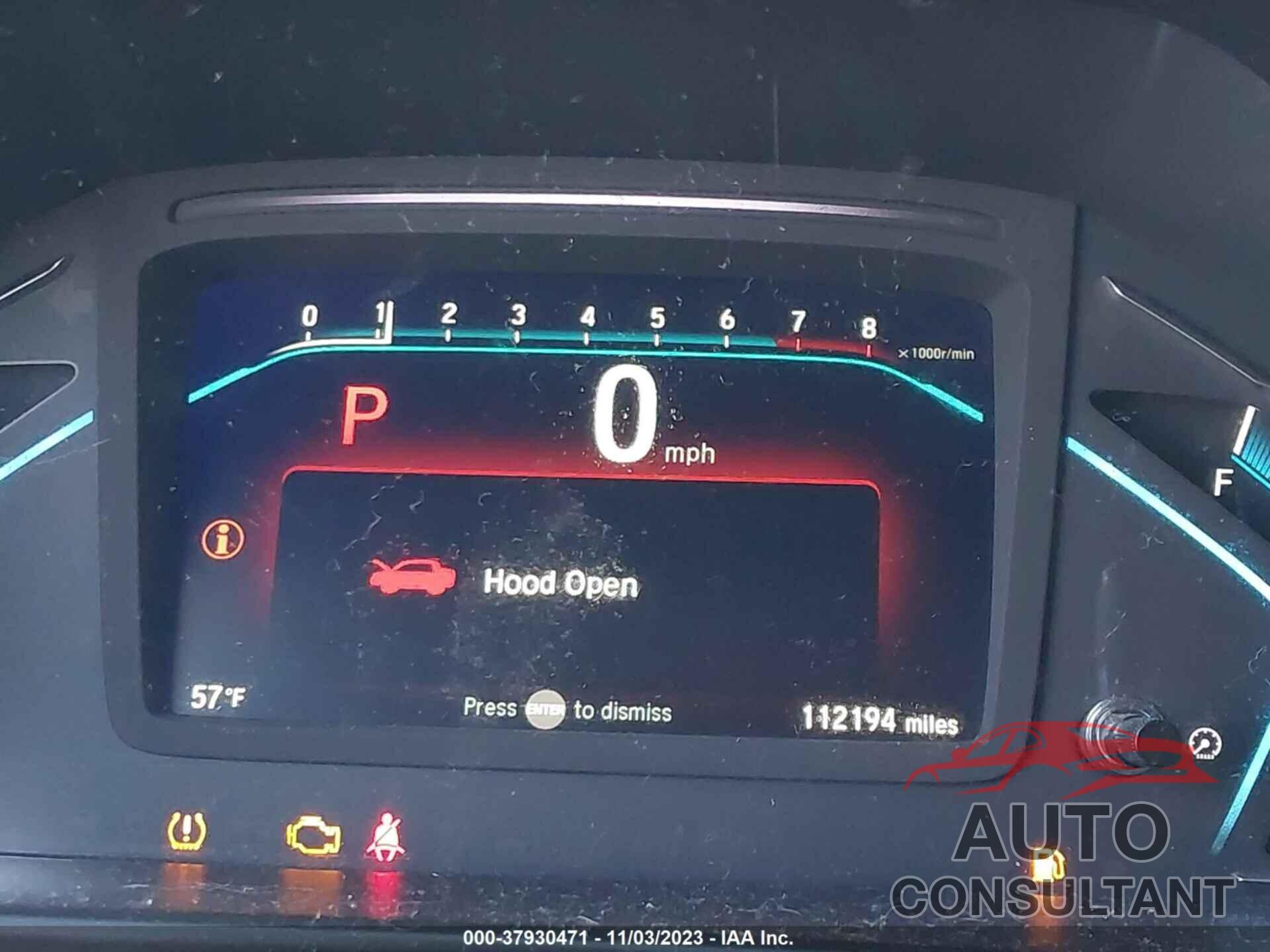 HONDA ODYSSEY 2019 - 5FNRL6H72KB137710