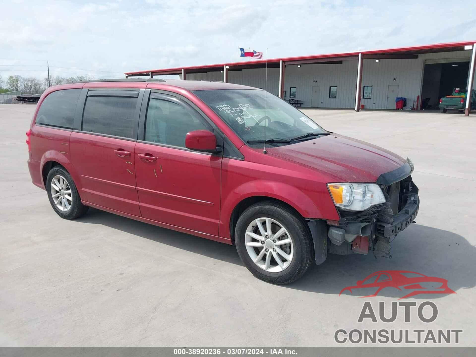 DODGE GRAND CARAVAN 2016 - 2C4RDGCG1GR194986