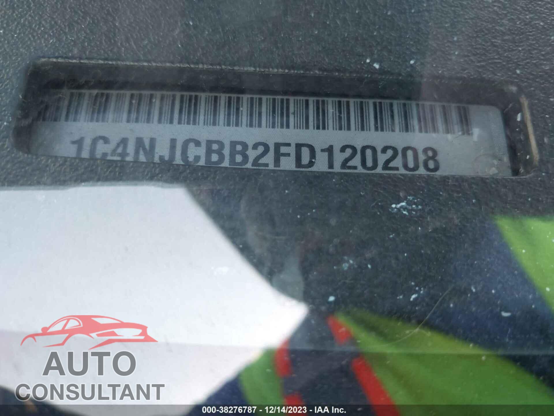 JEEP COMPASS 2015 - 1C4NJCBB2FD120208
