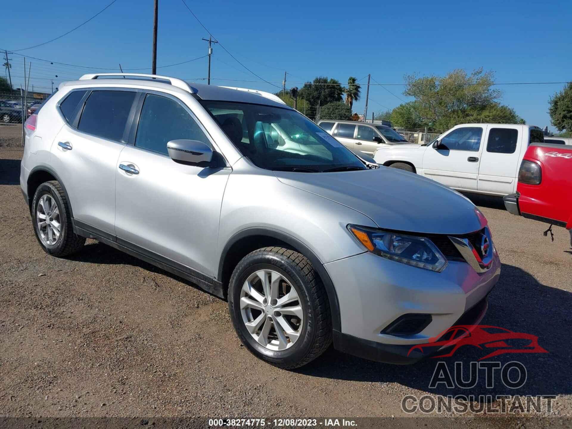 NISSAN ROGUE 2016 - KNMAT2MT3GP674012