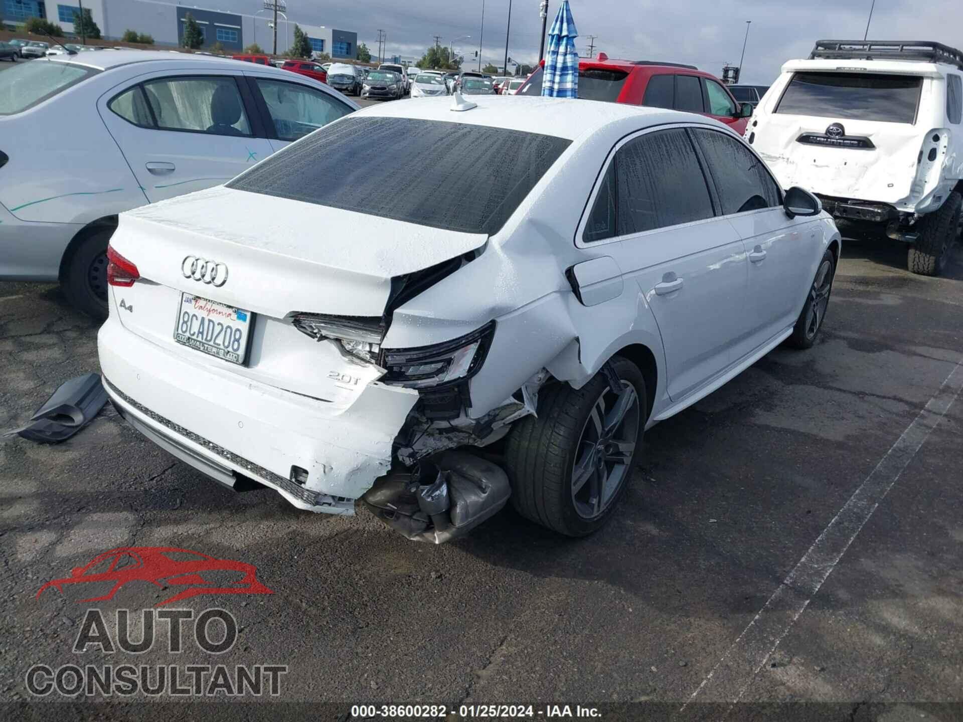 AUDI A4 2018 - WAULMAF45JA044294