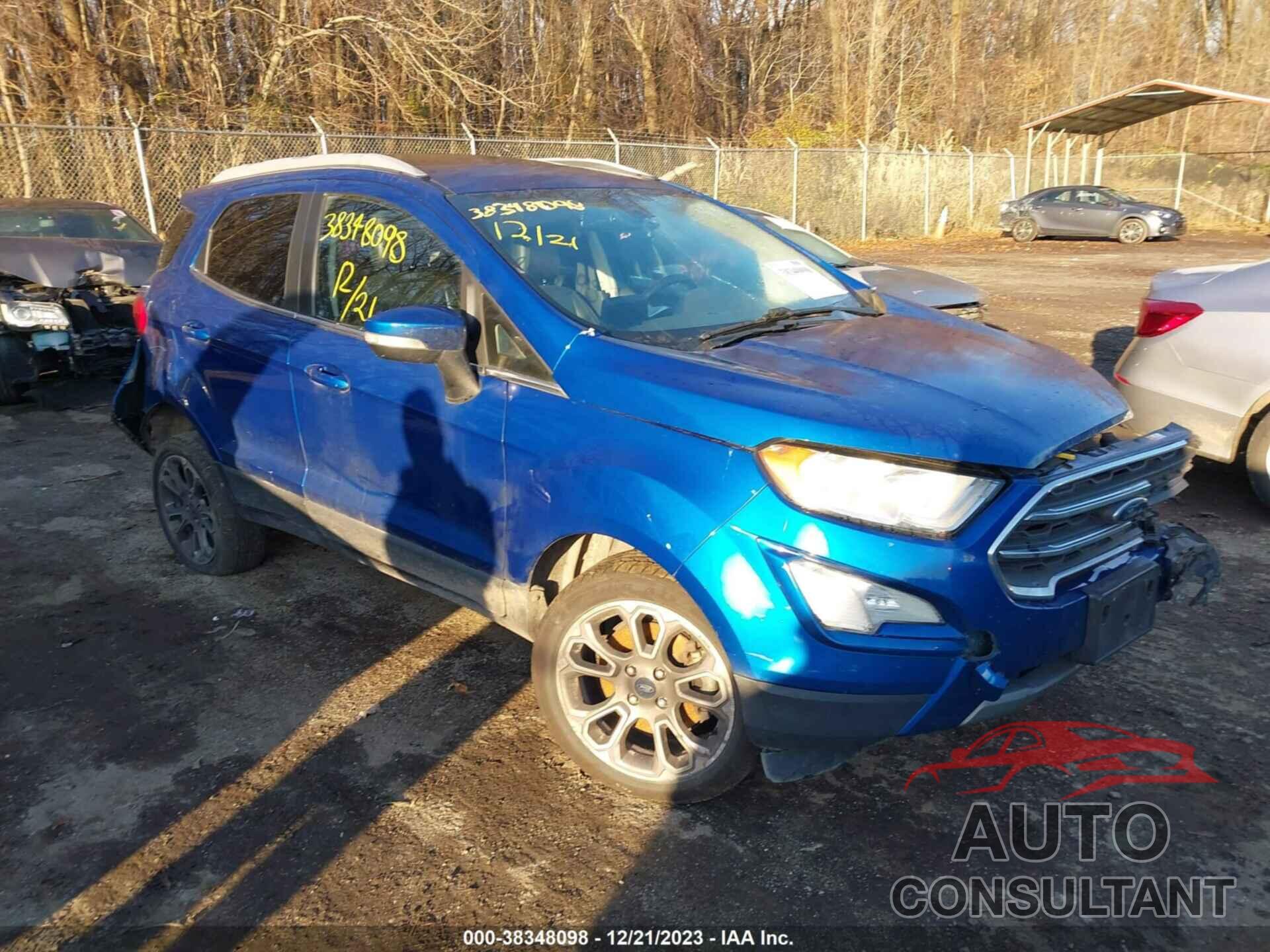 FORD ECOSPORT 2019 - MAJ6S3KL7KC274493