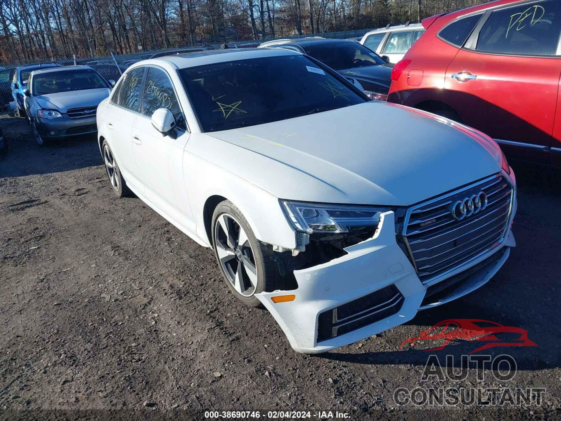 AUDI A4 2017 - WAUENAF43HN012212