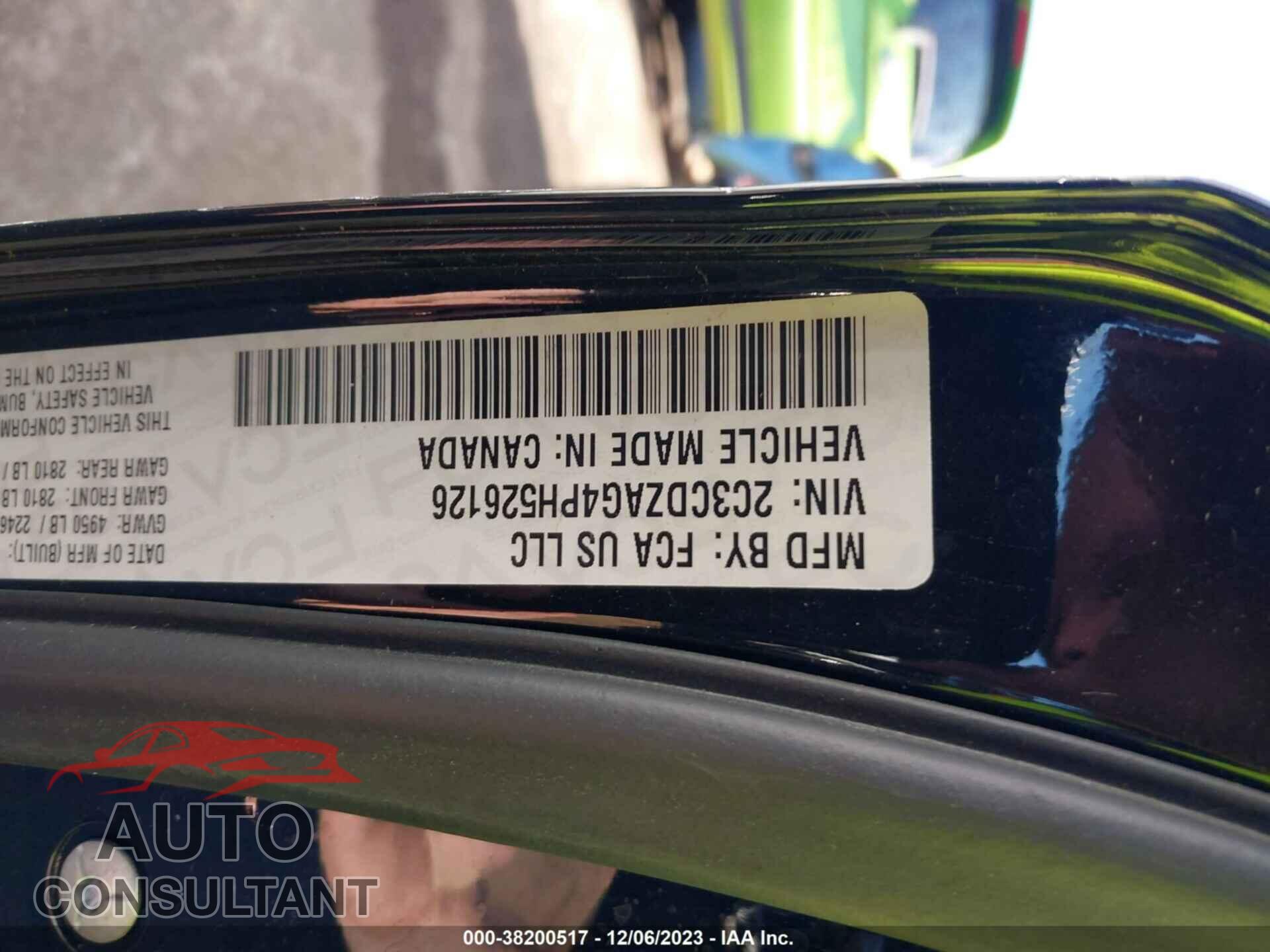 DODGE CHALLENGER 2023 - 2C3CDZAG4PH526126