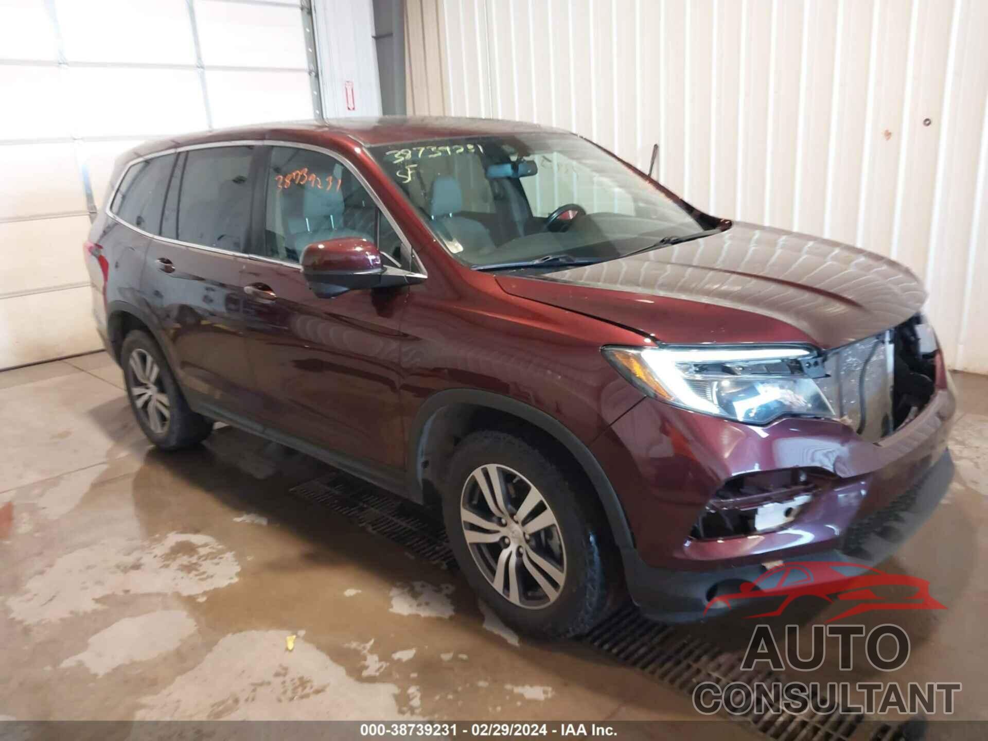 HONDA PILOT 2017 - 5FNYF6H56HB046238