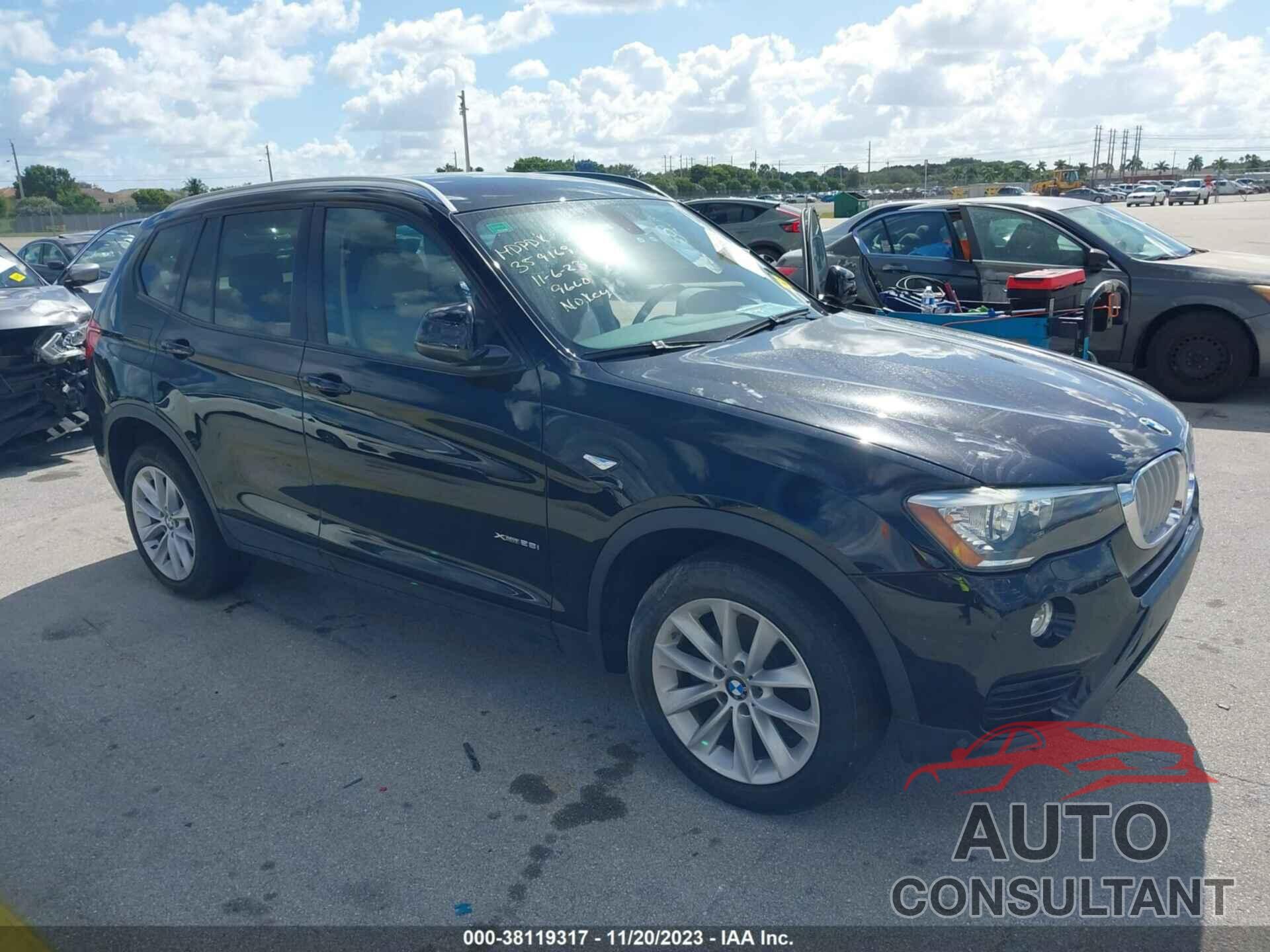 BMW X3 2016 - 5UXWX9C54G0D89660