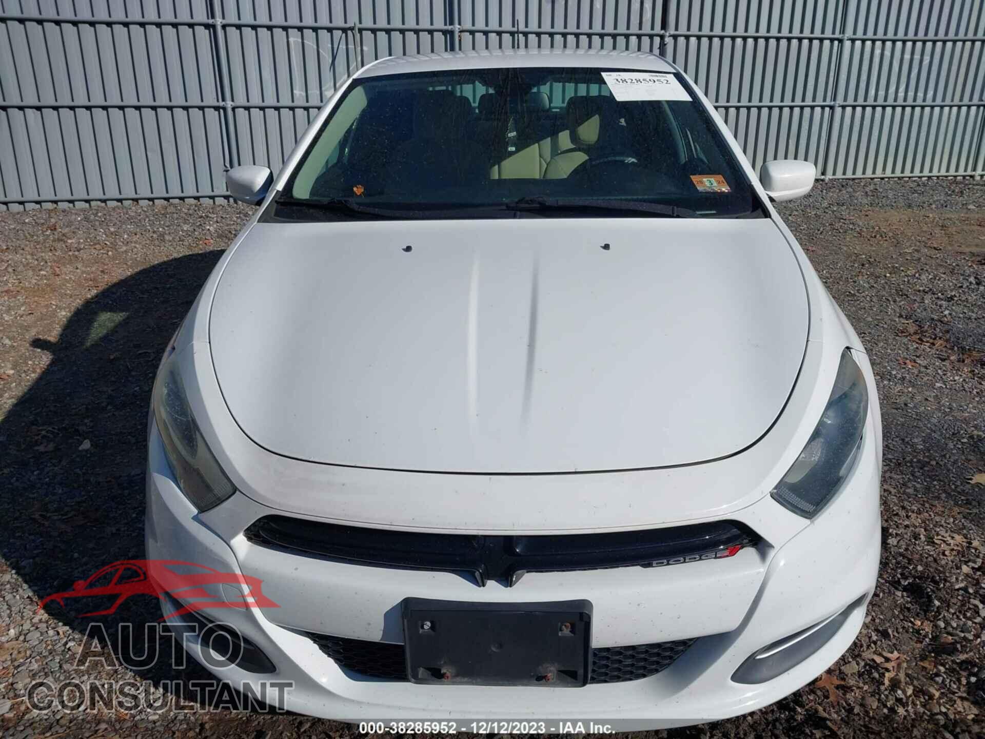 DODGE DART 2015 - 1C3CDFBB5FD223305