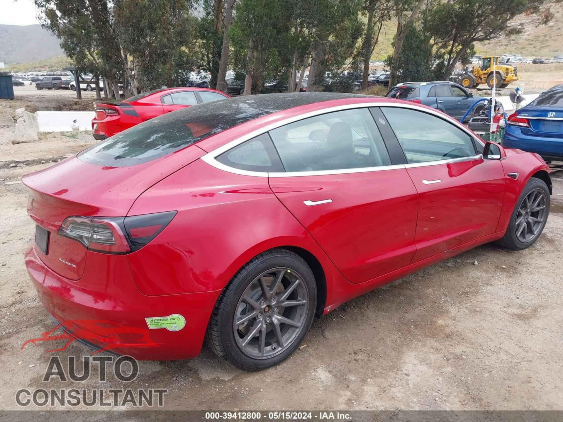 TESLA MODEL 3 2019 - 5YJ3E1EB0KF387331