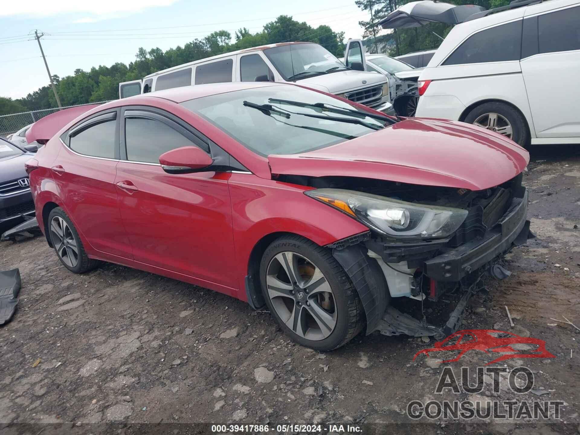 HYUNDAI ELANTRA 2016 - KMHDH4AH1GU485463