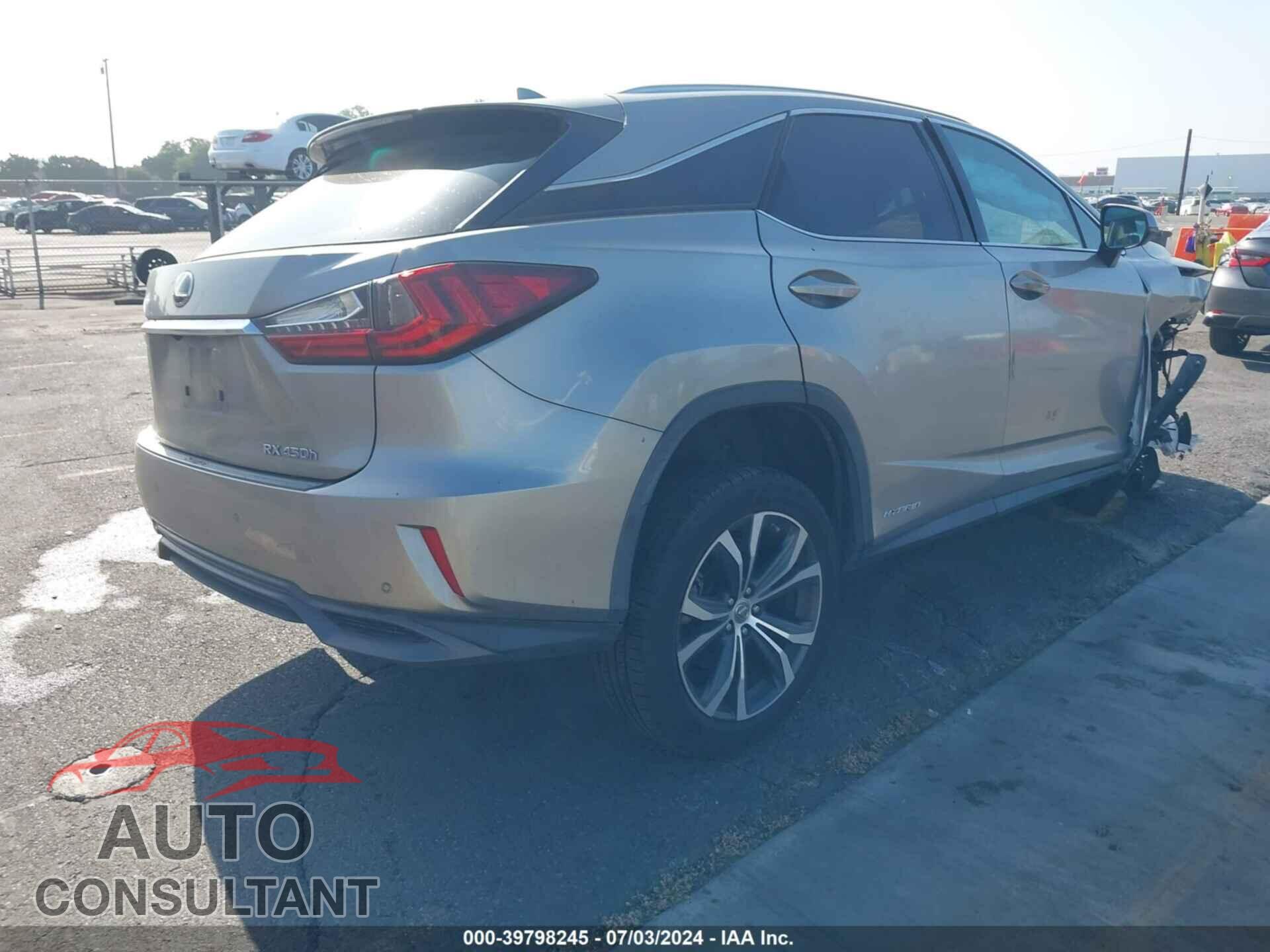 LEXUS RX 450H 2017 - 2T2BGMCA4HC017008
