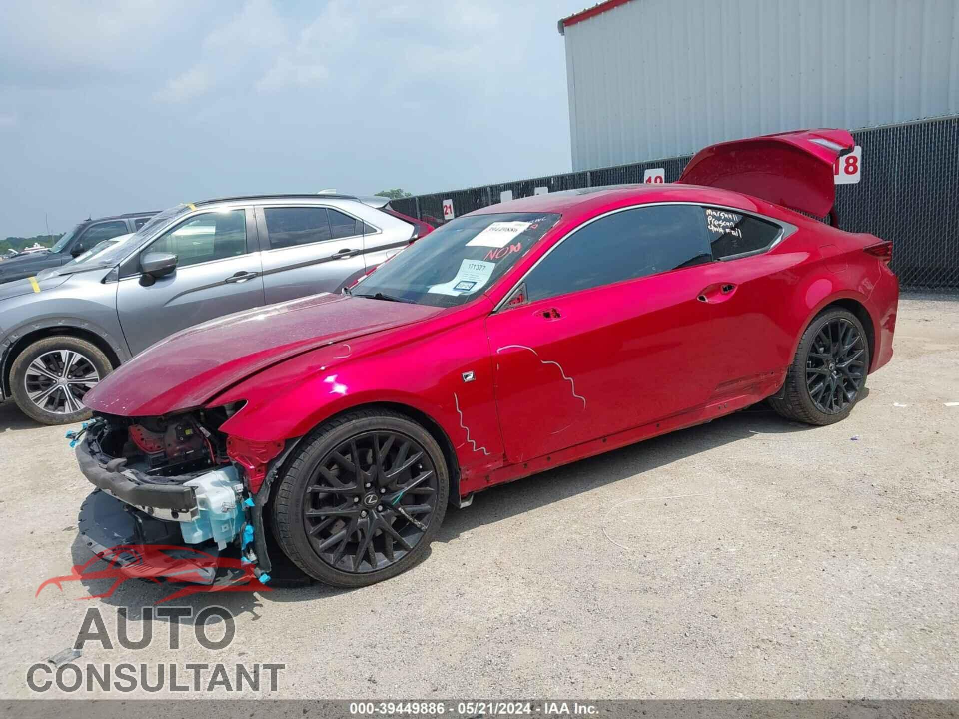 LEXUS RC 200T 2017 - JTHHA5BC9H5007529